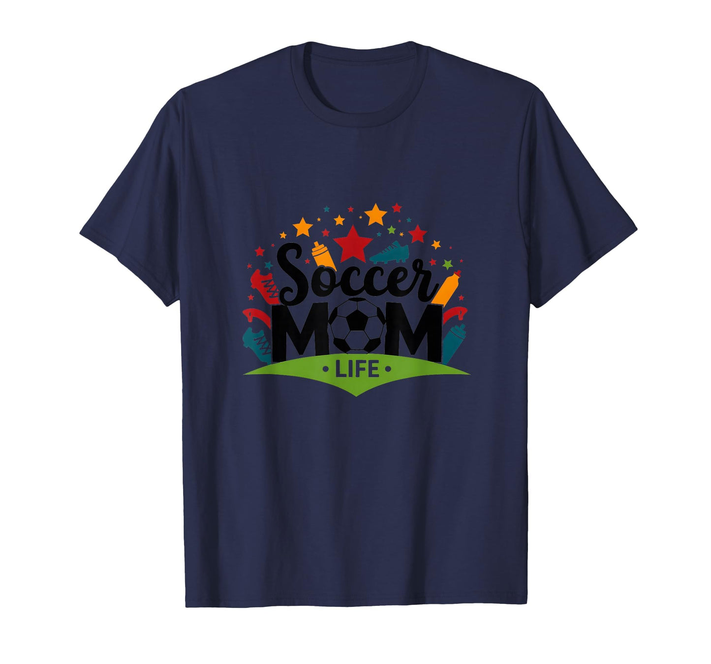 Soccer Mom Life Womens Sports T-Shirt - Fun Novelty Design for Adults - T-Shirt, Sweatshirt, Hoodie