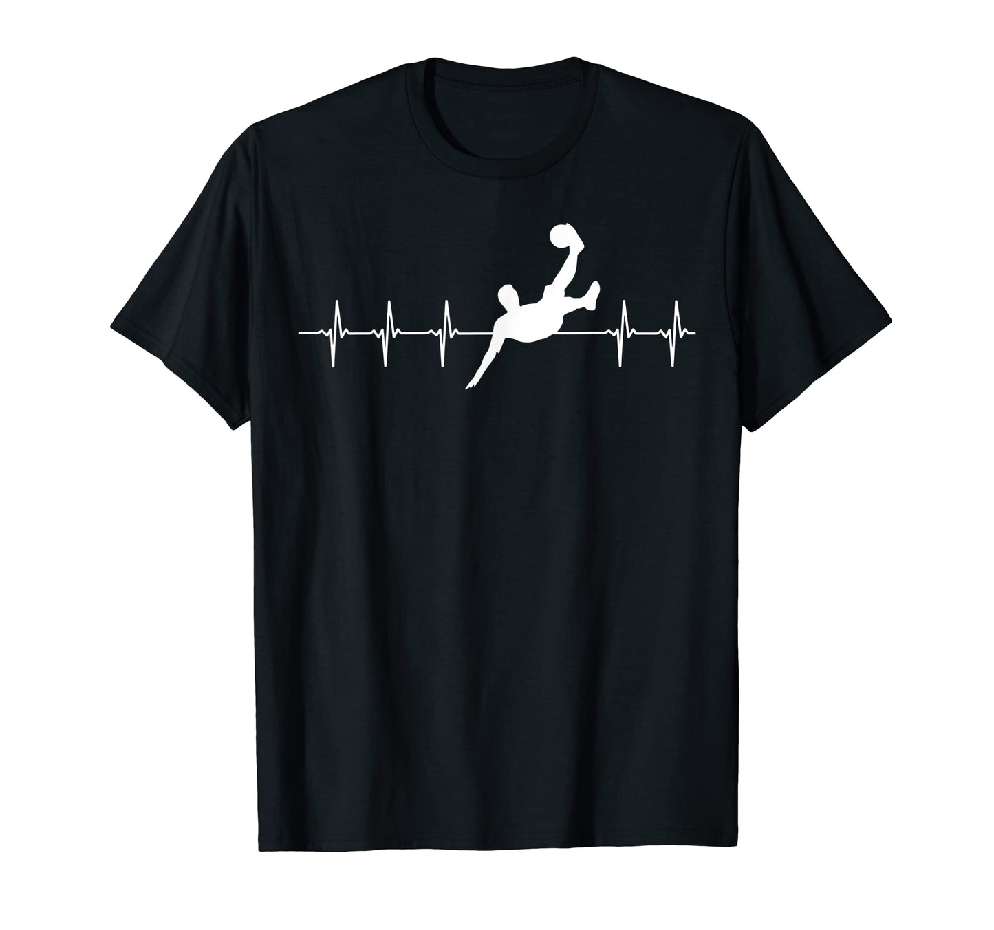 Soccer Heartbeat Ecg Football Player T-Shirt - Aesthetic Graphic Men Women - T-Shirt, Sweatshirt, Hoodie