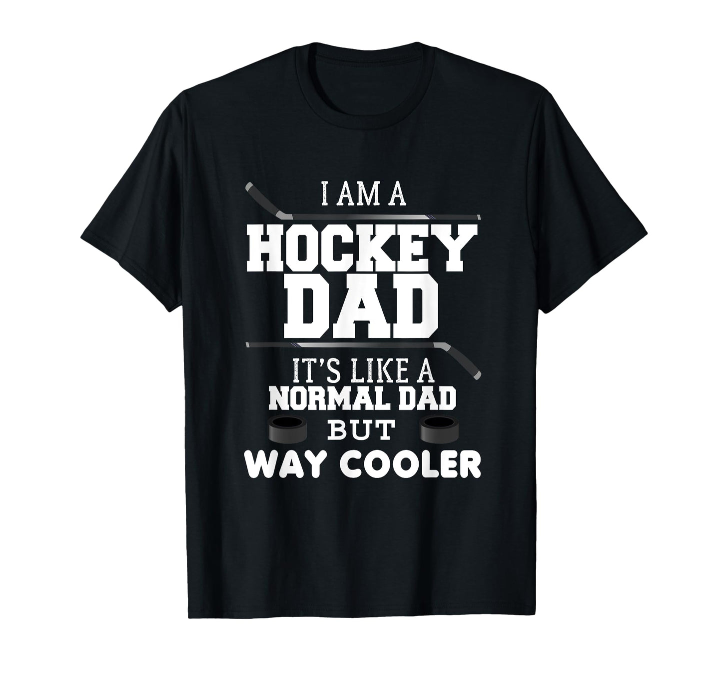 Funny Hockey Dad Fathers Day Papa T-Shirt - Custom Art Print Men Women - T-Shirt, Sweatshirt, Hoodie