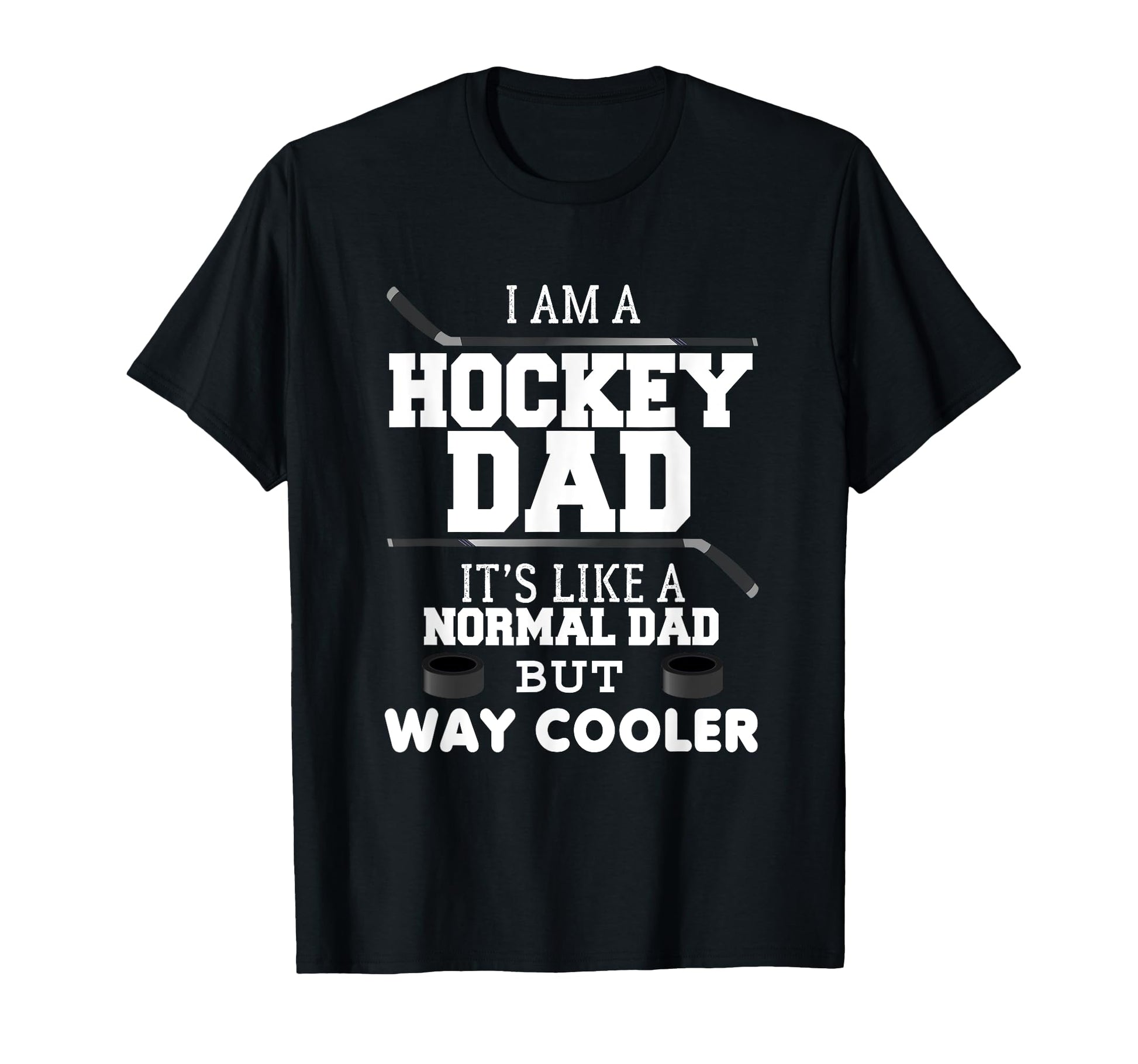 Funny Hockey Dad Fathers Day Papa T-Shirt - Custom Art Print Men Women - T-Shirt, Sweatshirt, Hoodie