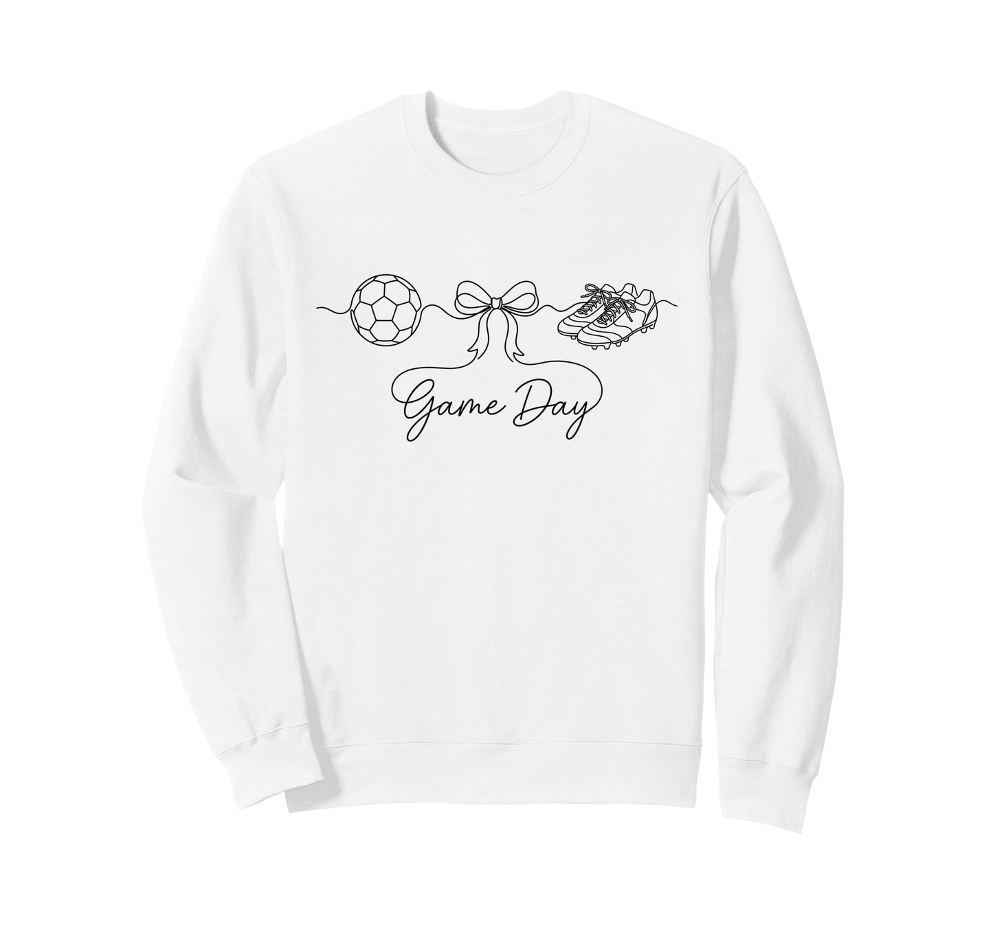 Game Day Soccer Mom Ball Bow Sweatshirt - Streetwear Style Men Women - T-Shirt, Sweatshirt, Hoodie