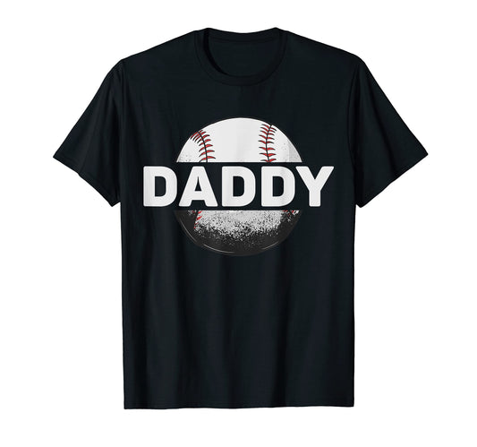 Baseball Daddy Dad Baseball Ball T-Shirt - Fun Novelty Design Men Women - T-Shirt, Sweatshirt, Hoodie
