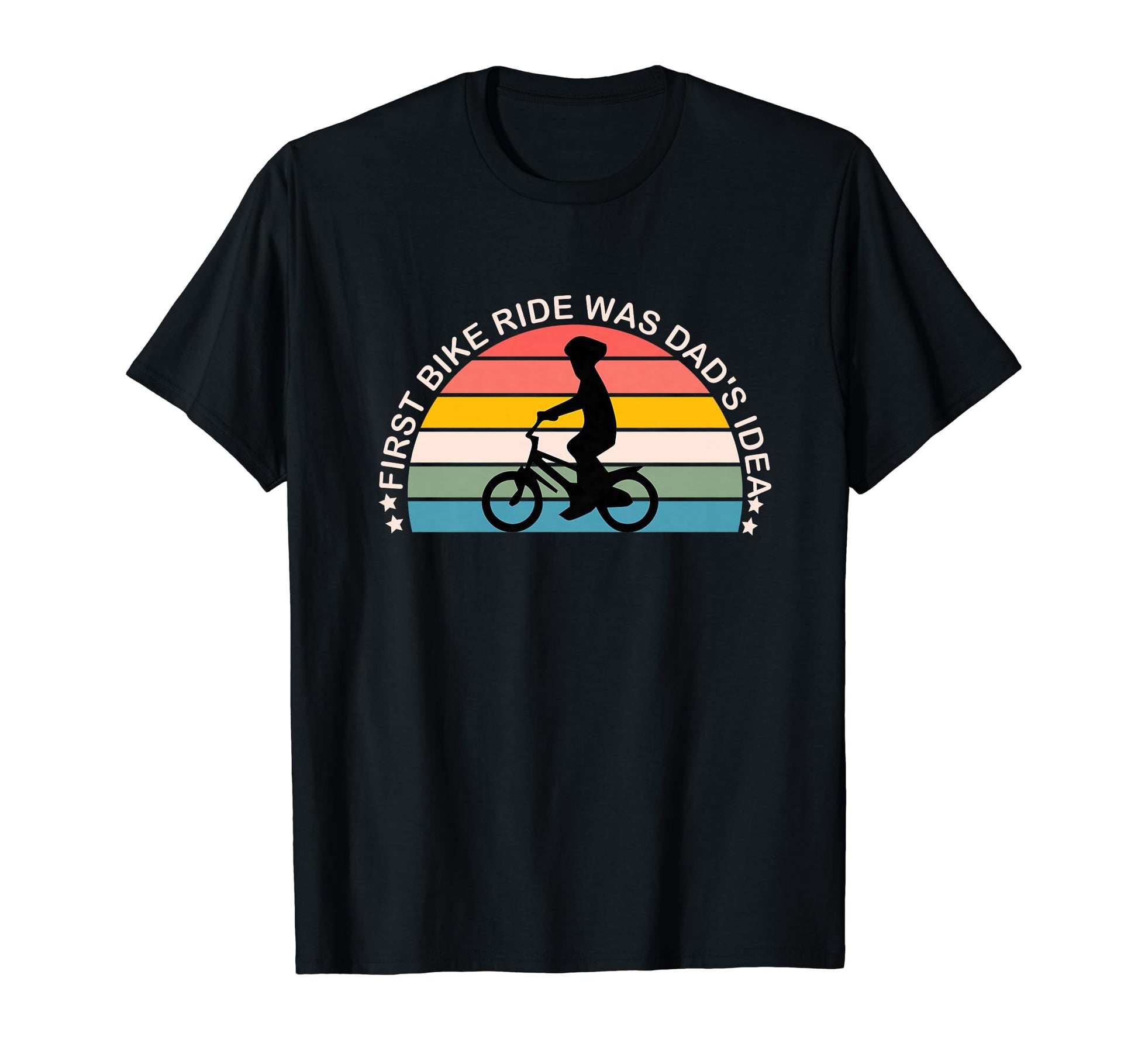 First Bike Ride Was Dads Father And T-Shirt - Graphic Print for Adults - T-Shirt, Sweatshirt, Hoodie