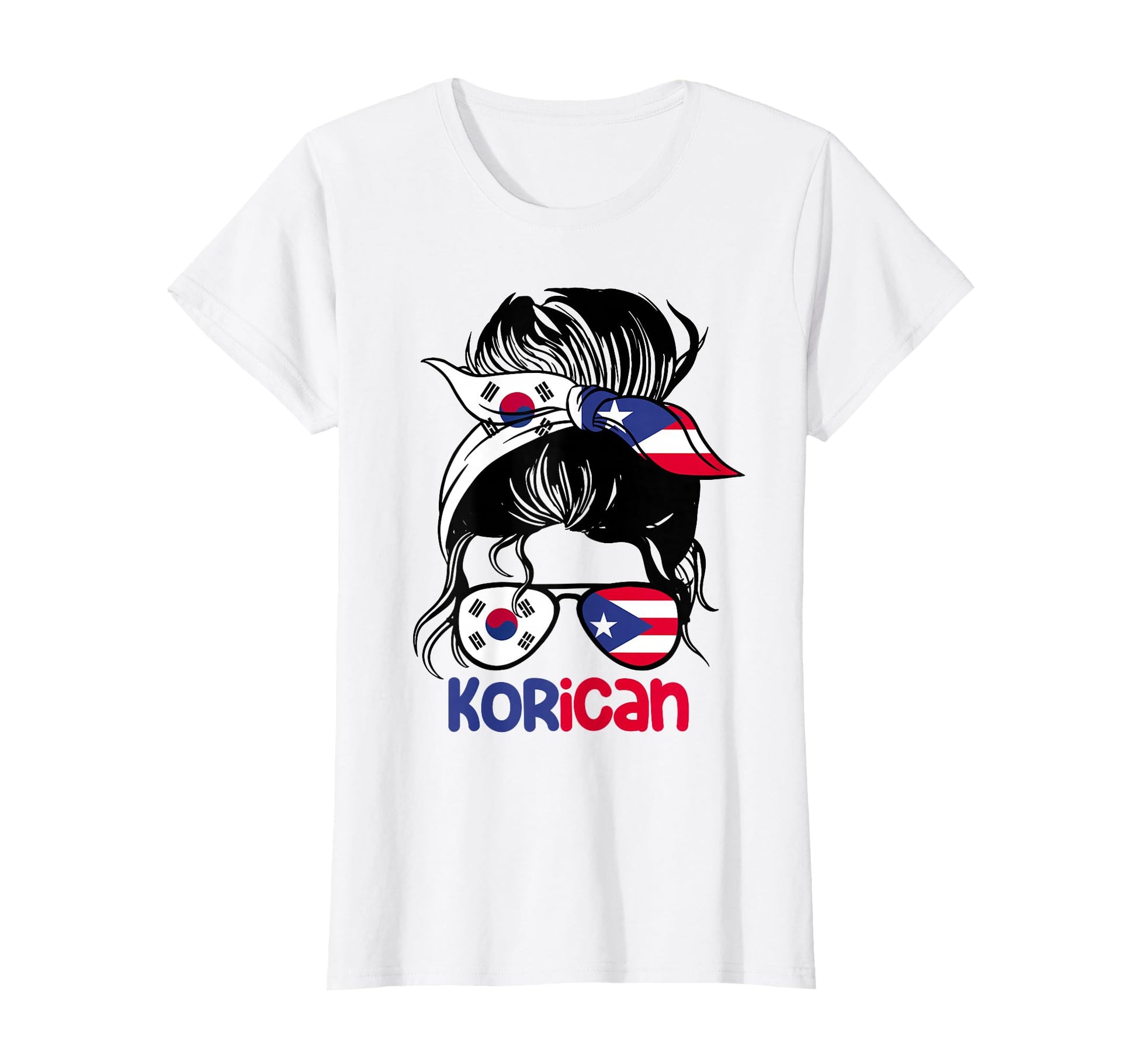 Korican Roots Half Korean Half Puerto T-Shirt - Novelty Apparel Unisex - T-Shirt, Sweatshirt, Hoodie