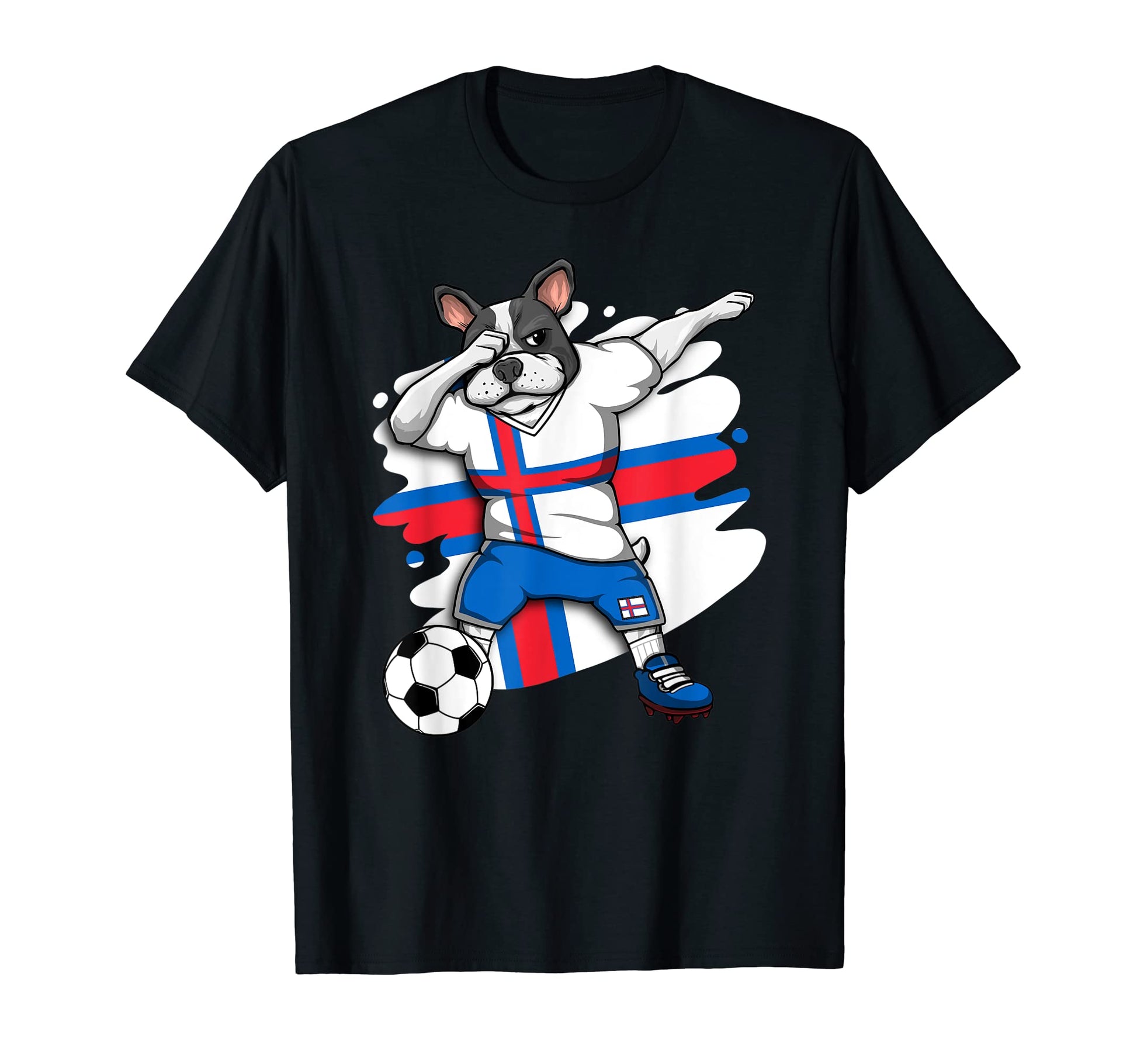 Dab French Bulldog Faroe Islands T-Shirt - Casual Everyday Wear Men Women - T-Shirt, Sweatshirt, Hoodie