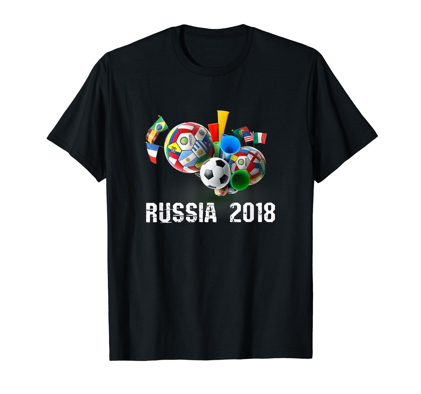 Russia Football 2018 World Soccer T-Shirt - Fun Novelty Design for Adults - T-Shirt, Sweatshirt, Hoodie