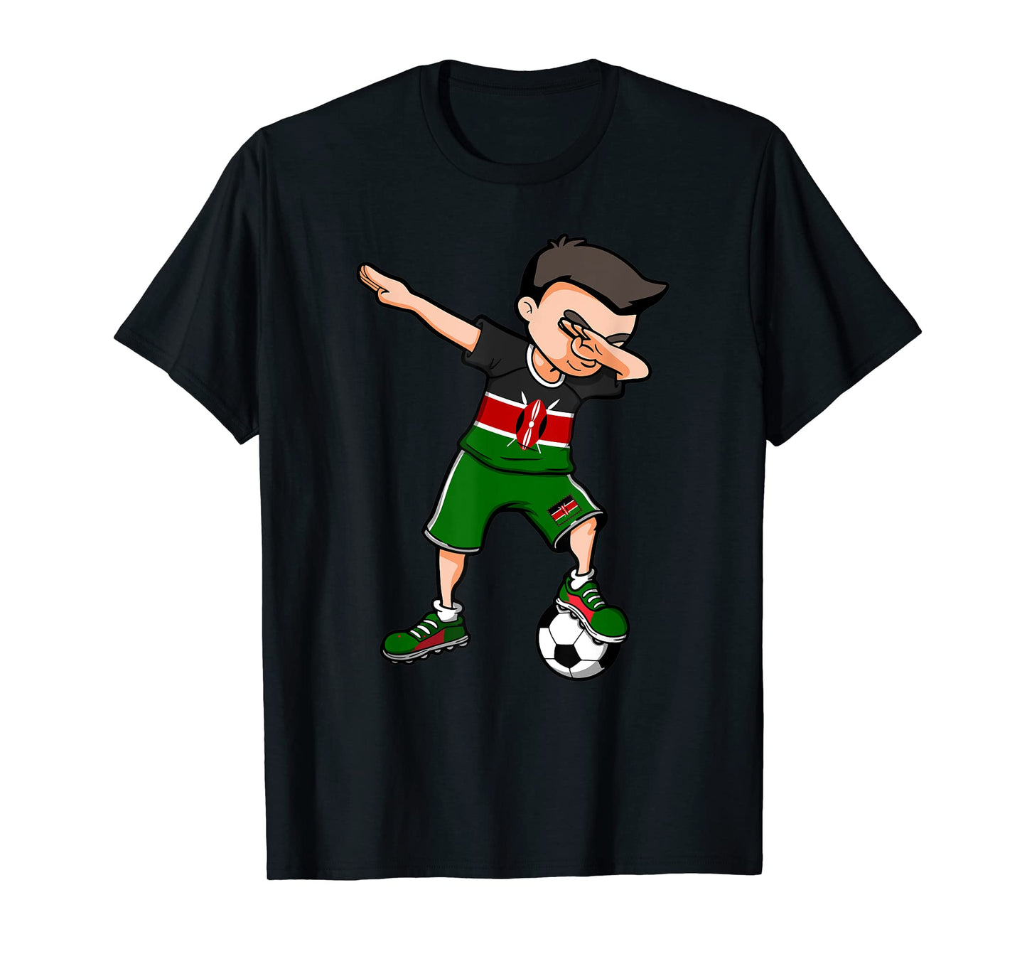 Dabbing Soccer Kenya Jersey Kenyan T-Shirt - Streetwear Style Unisex - T-Shirt, Sweatshirt, Hoodie