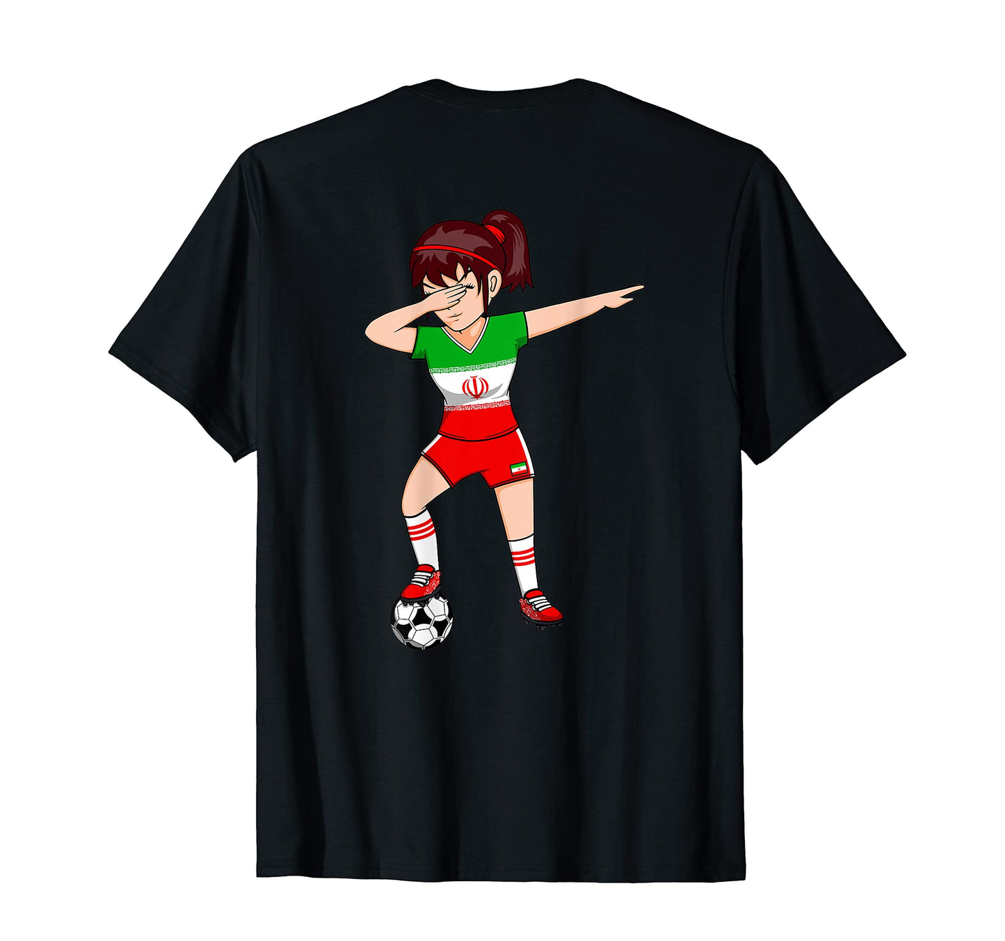 Dabbing Soccer Iran Jersey Iranian T-Shirt - Unique Graphic for Adults - T-Shirt, Sweatshirt, Hoodie