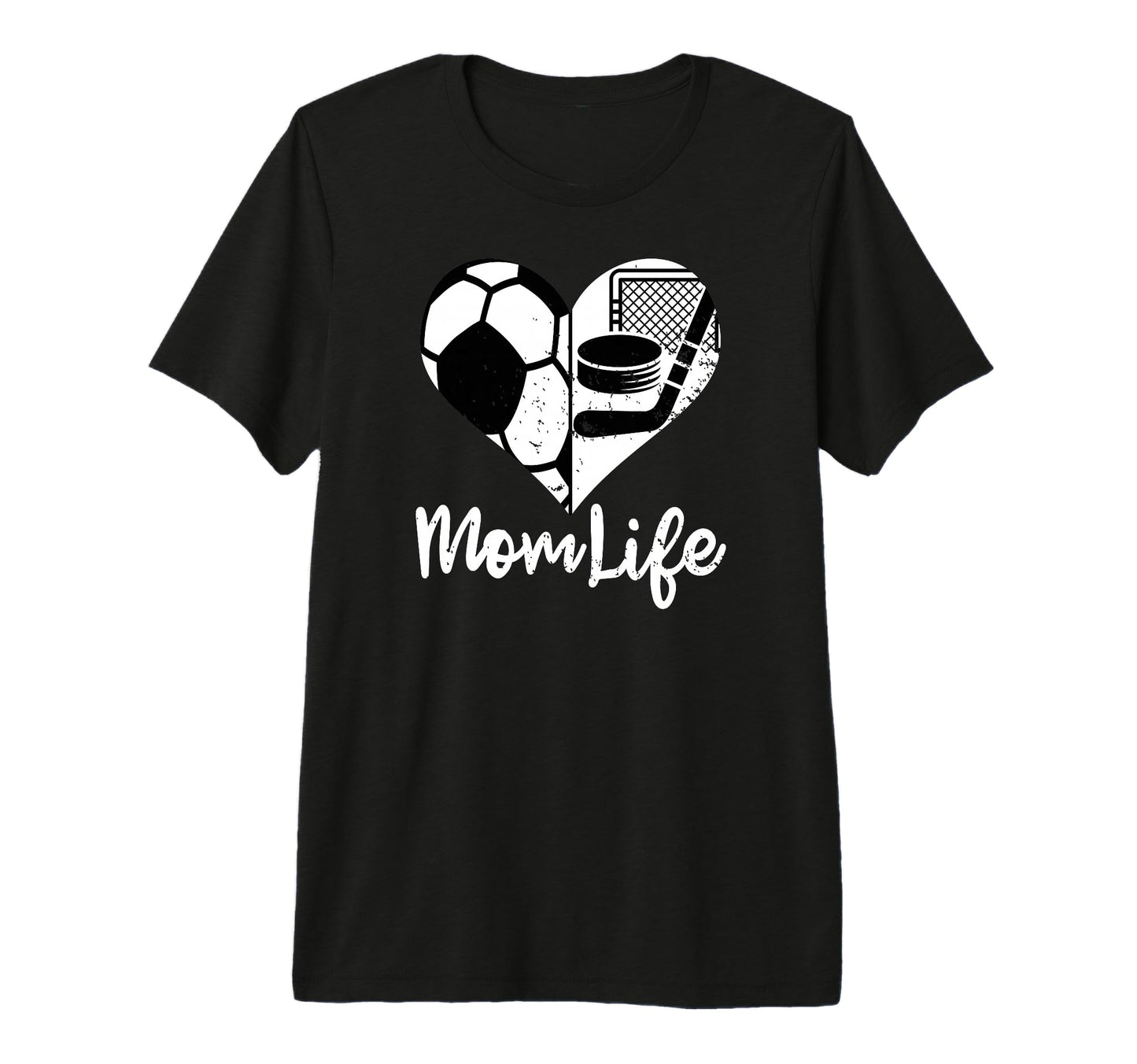 Mom Life Funny Soccer Hockey Mom T-Shirt - Aesthetic Graphic for Adults - T-Shirt, Sweatshirt, Hoodie