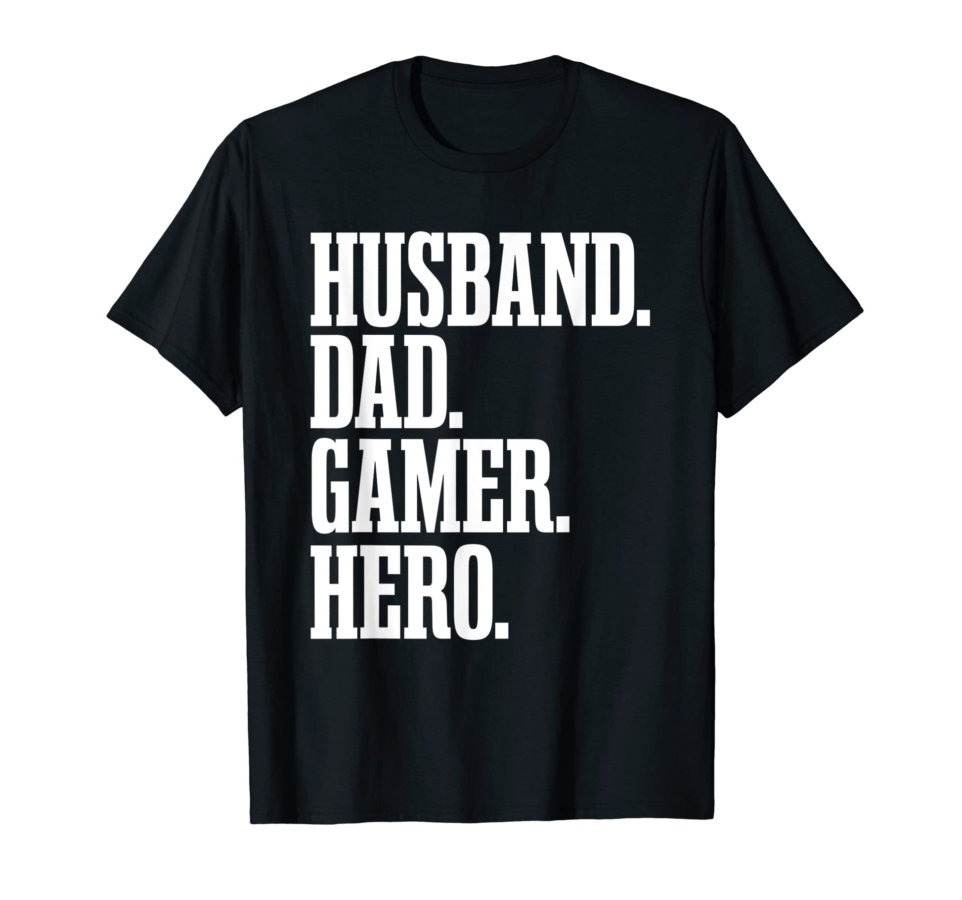 Mens Funny Husband Dad Father Gamer T-Shirt - Minimalist Print for Adults - T-Shirt, Sweatshirt, Hoodie