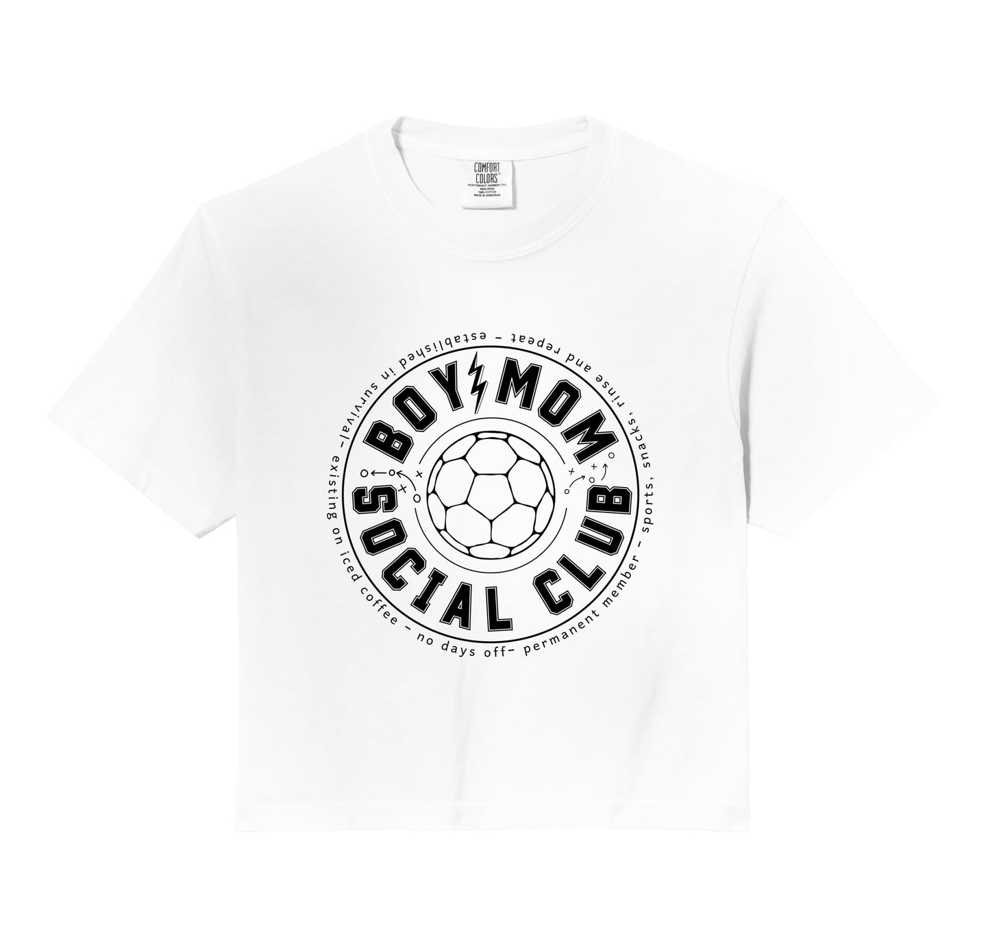 Soccer Mom Social Club Sports Sweatshirt - Fun Novelty Design for Adults - T-Shirt, Sweatshirt, Hoodie