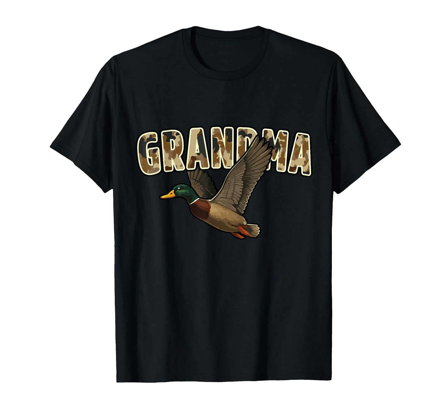 Camouflage Mallard Duck Camo Hunting T-Shirt - Minimalist Print for Adults - T-Shirt, Sweatshirt, Hoodie