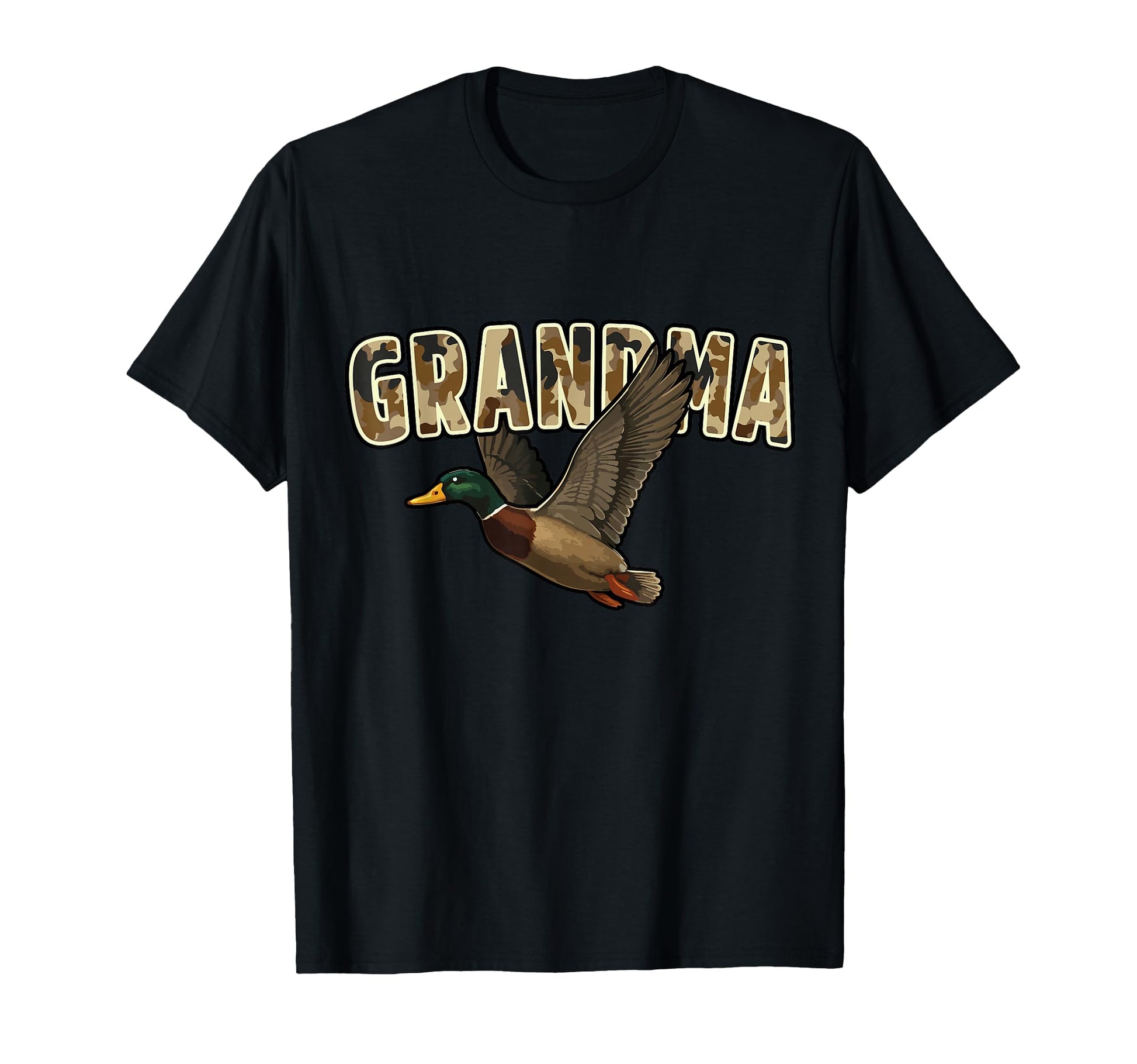 Camouflage Mallard Duck Camo Hunting T-Shirt - Minimalist Print for Adults - T-Shirt, Sweatshirt, Hoodie