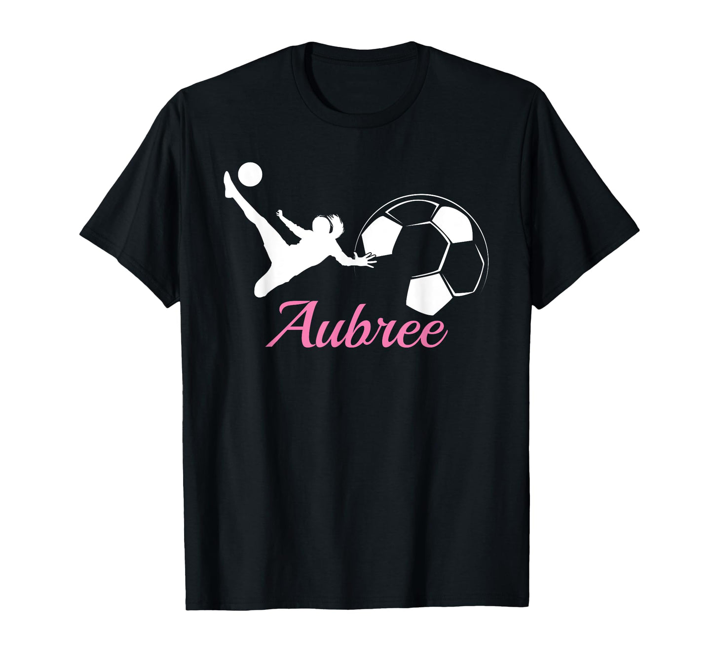 Aubree Name Gift Personalized Soccer T-Shirt - Minimalist Print for Adults - T-Shirt, Sweatshirt, Hoodie