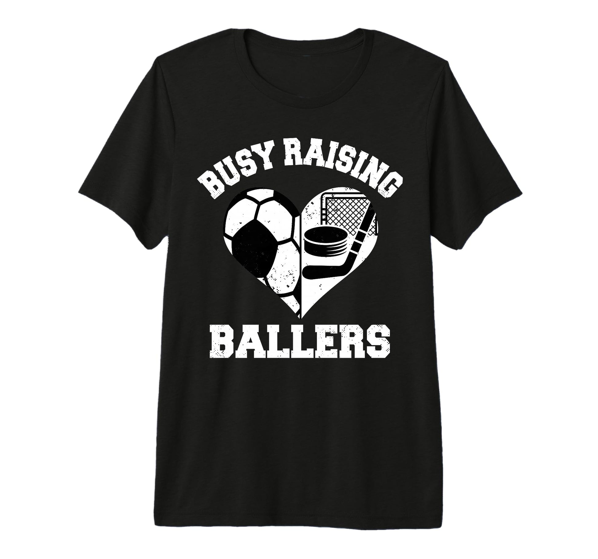 Busy Raising Ballers Soccer Hockey T-Shirt - Aesthetic Graphic Unisex - T-Shirt, Sweatshirt, Hoodie