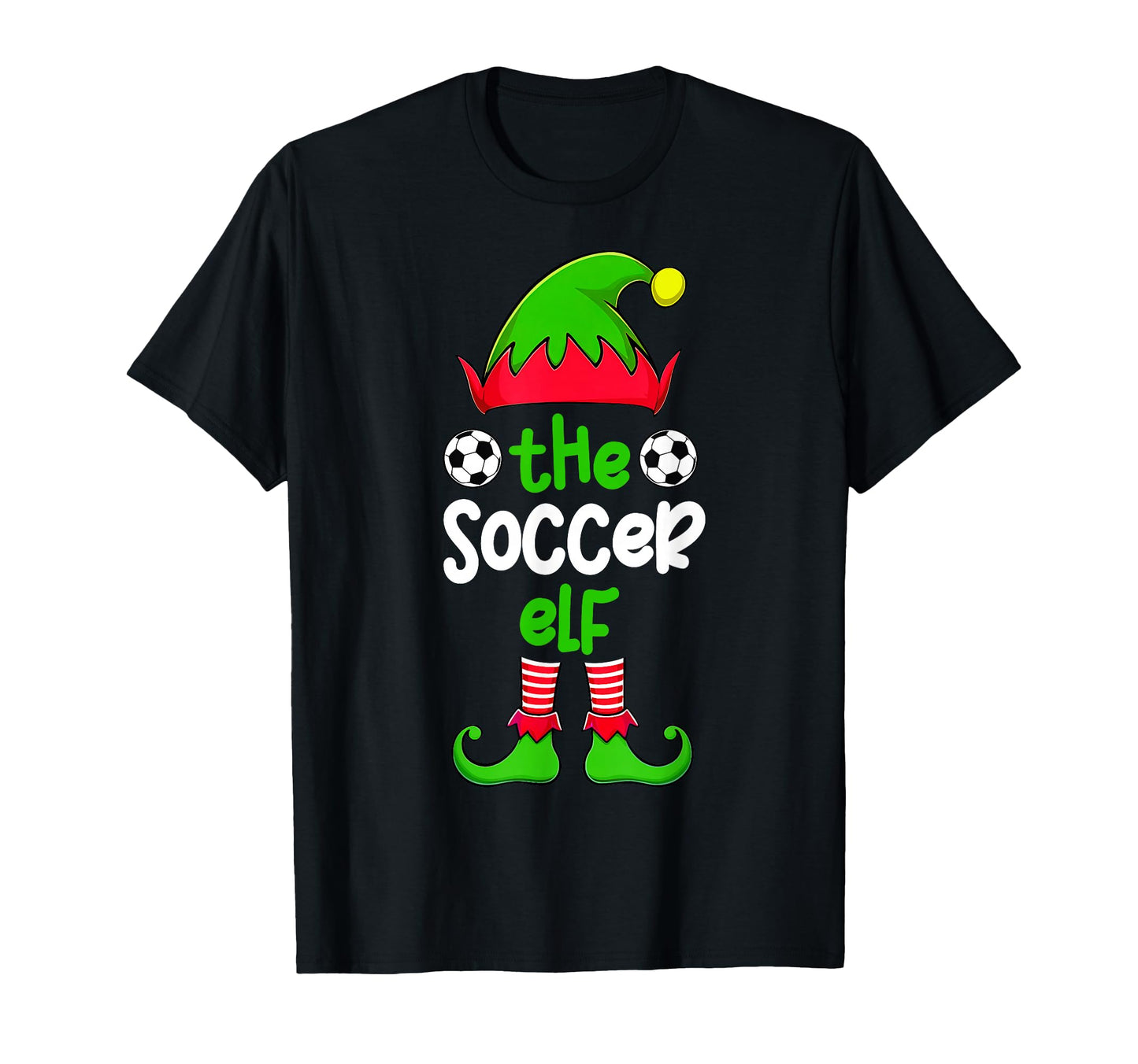 Im Soccer Elf Family Matching Pajama T-Shirt - Graphic Print Unisex - T-Shirt, Sweatshirt, Hoodie