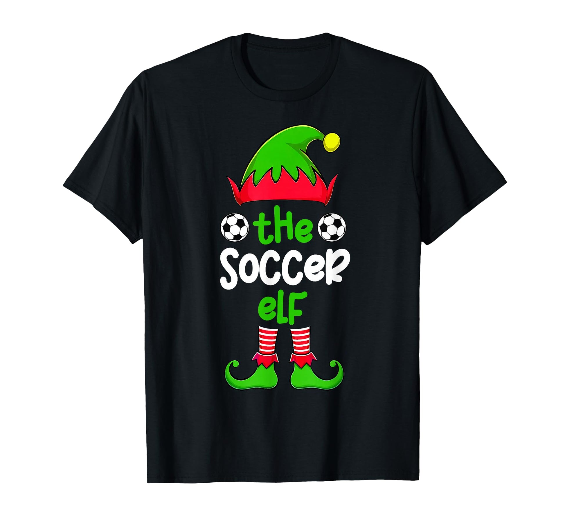 Im Soccer Elf Family Matching Pajama T-Shirt - Graphic Print Unisex - T-Shirt, Sweatshirt, Hoodie