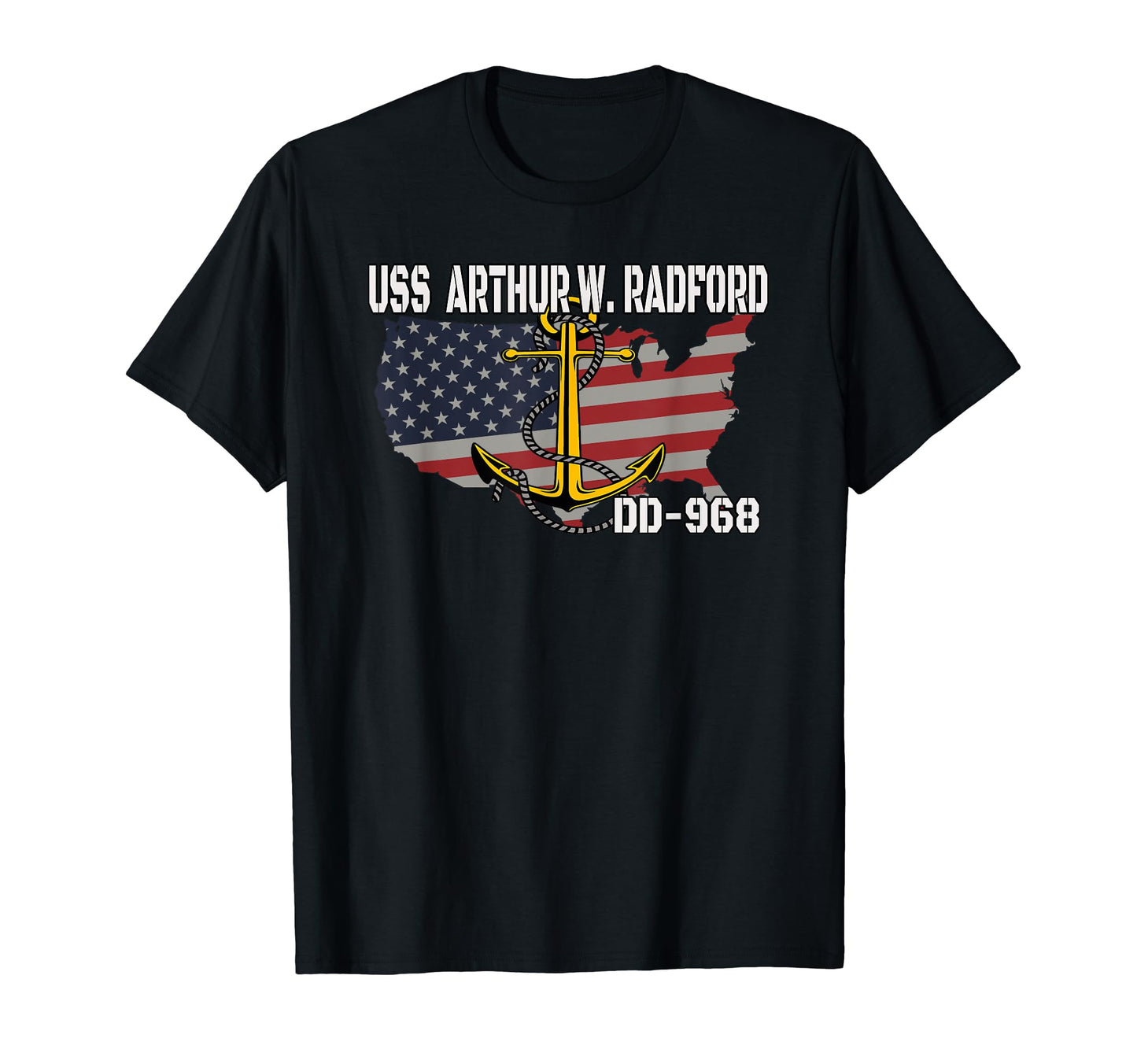 Uss Arthur W Radford Dd 968 Warship T-Shirt - Novelty Apparel Unisex - T-Shirt, Sweatshirt, Hoodie