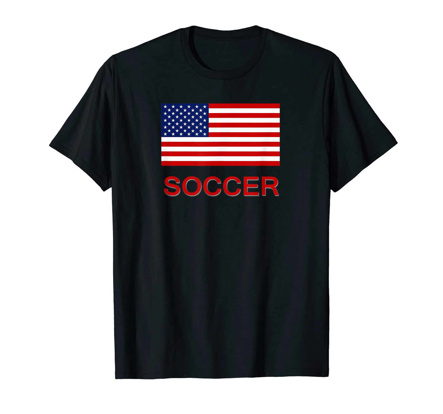 Usa American Soccer Flag T-Shirt - Unique Graphic for Adults - T-Shirt, Sweatshirt, Hoodie