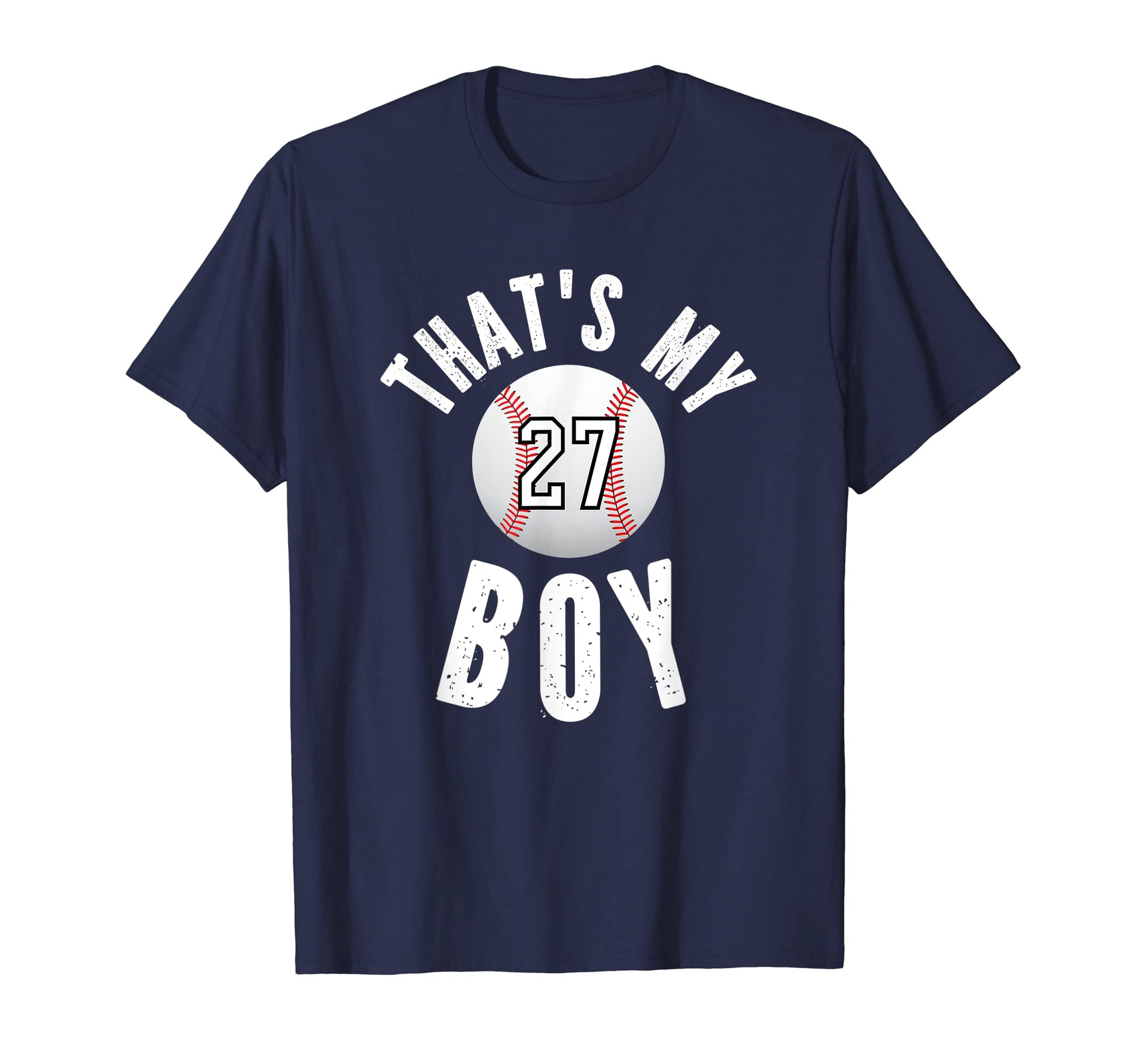 Thats My Baseball Jersey Number 27 Mom T-Shirt - Unique Graphic for Adults - T-Shirt, Sweatshirt, Hoodie