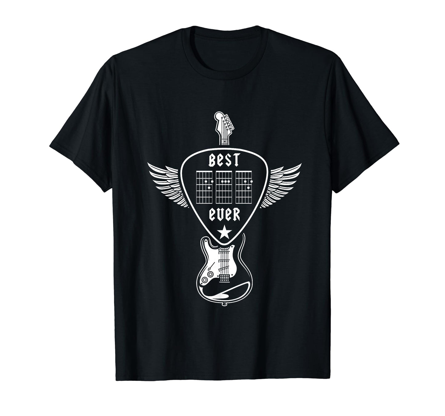 Fathers Day Best Dad Ever Guitar Chords T-Shirt - Novelty Apparel Unisex - T-Shirt, Sweatshirt, Hoodie