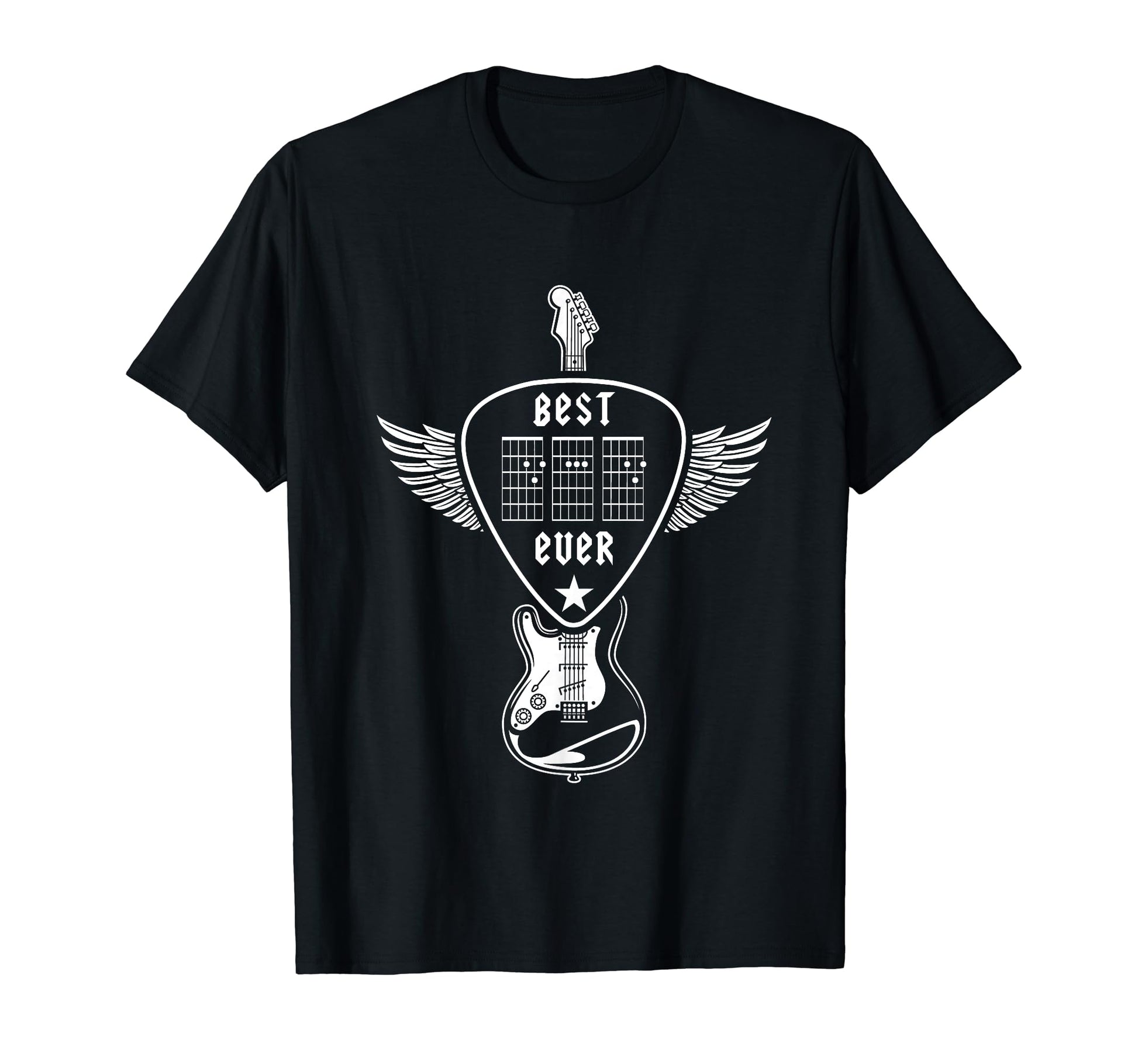 Fathers Day Best Dad Ever Guitar Chords T-Shirt - Novelty Apparel Unisex - T-Shirt, Sweatshirt, Hoodie