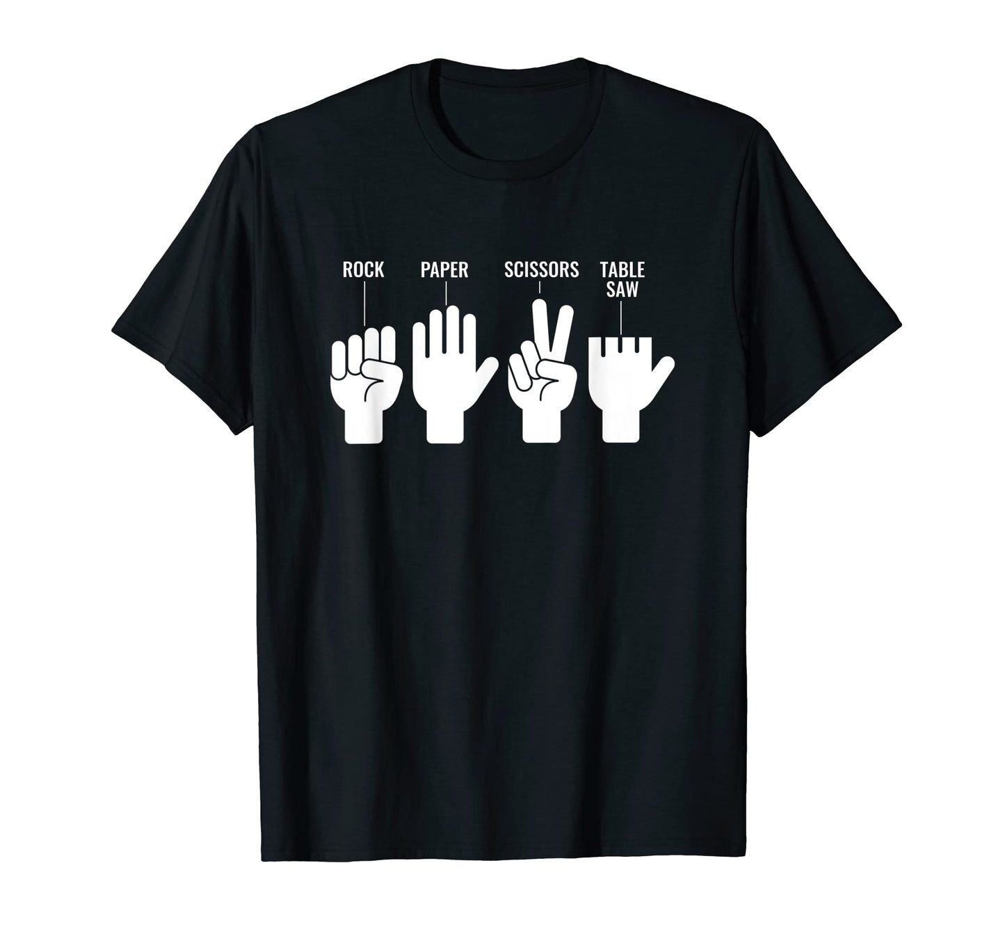 Funny Table Saw Woodworker Joke No Finger T-Shirt - Unique Graphic Unisex - T-Shirt, Sweatshirt, Hoodie