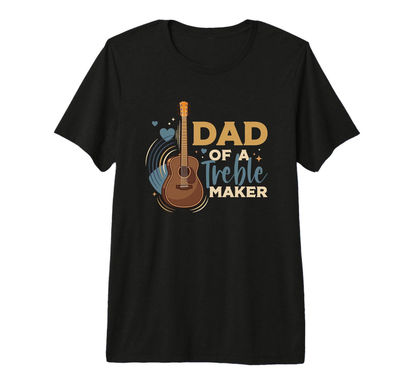 Guitar Dad Treble Maker Tri Blend T-Shirt - Streetwear Style for Adults - T-Shirt, Sweatshirt, Hoodie