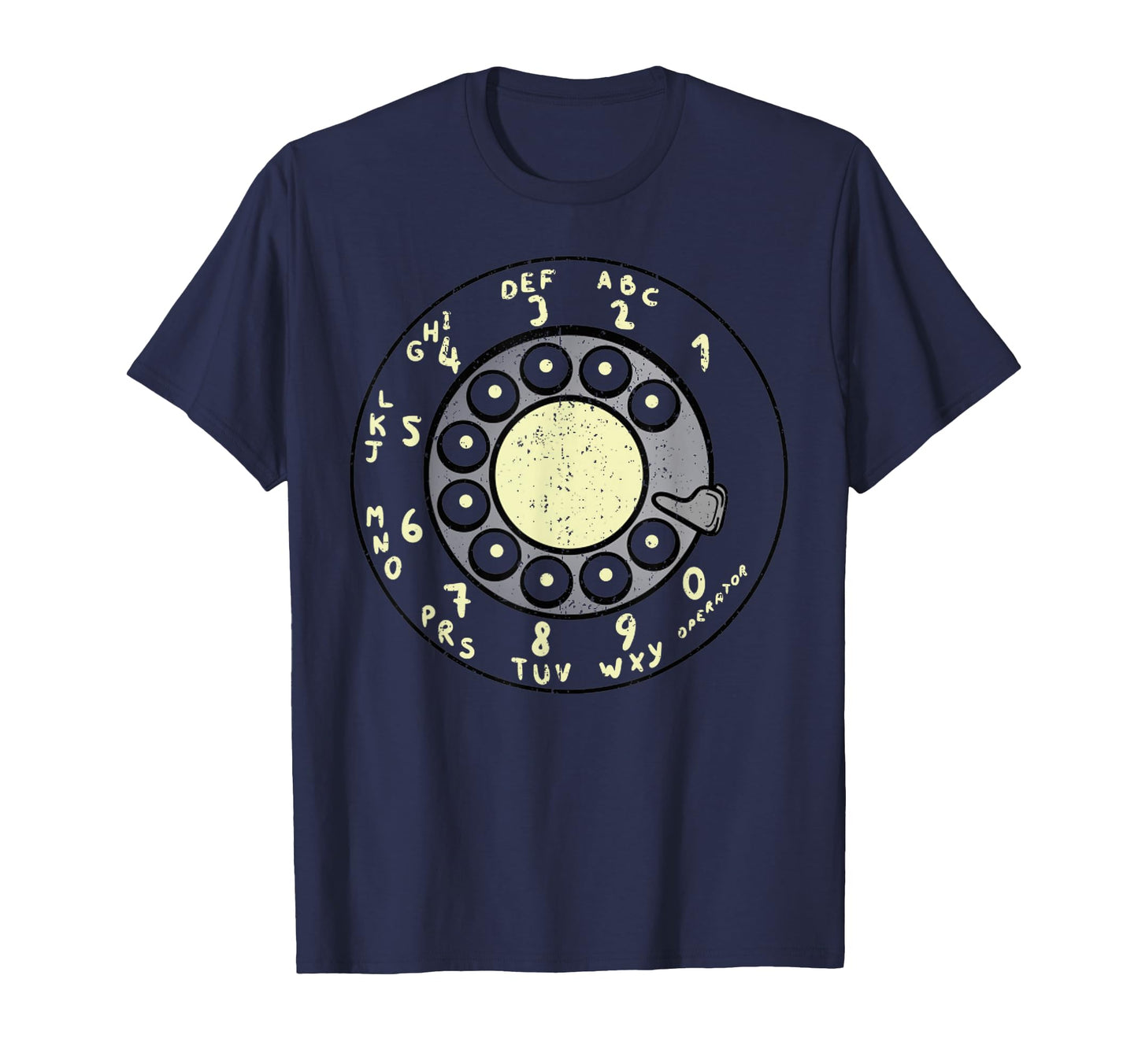 White Rotary Dial T-Shirt - Novelty Apparel Men Women - T-Shirt, Sweatshirt, Hoodie