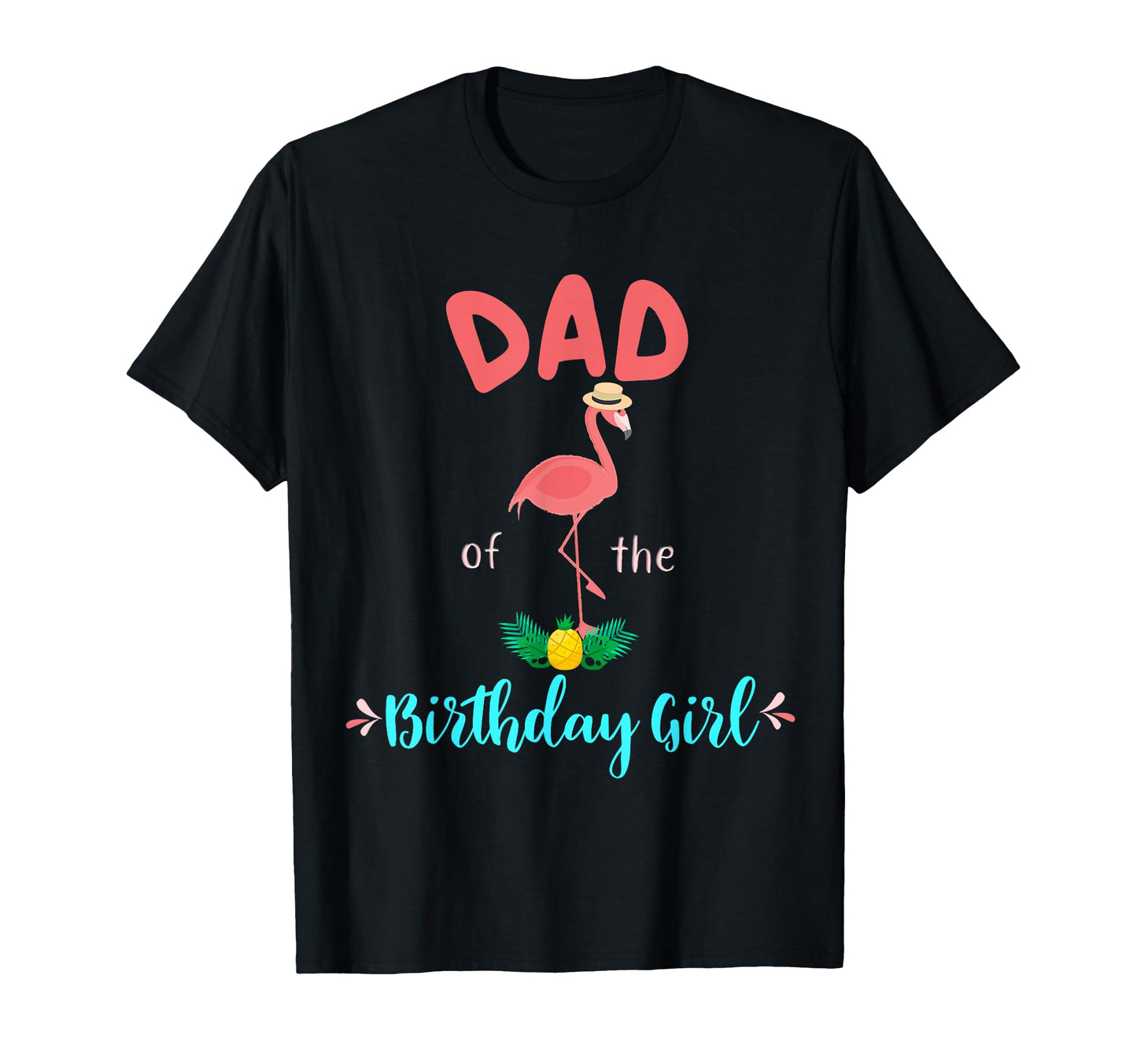 Flamingo Birthday Matching Mom Dad T-Shirt - Minimalist Print Men Women - T-Shirt, Sweatshirt, Hoodie