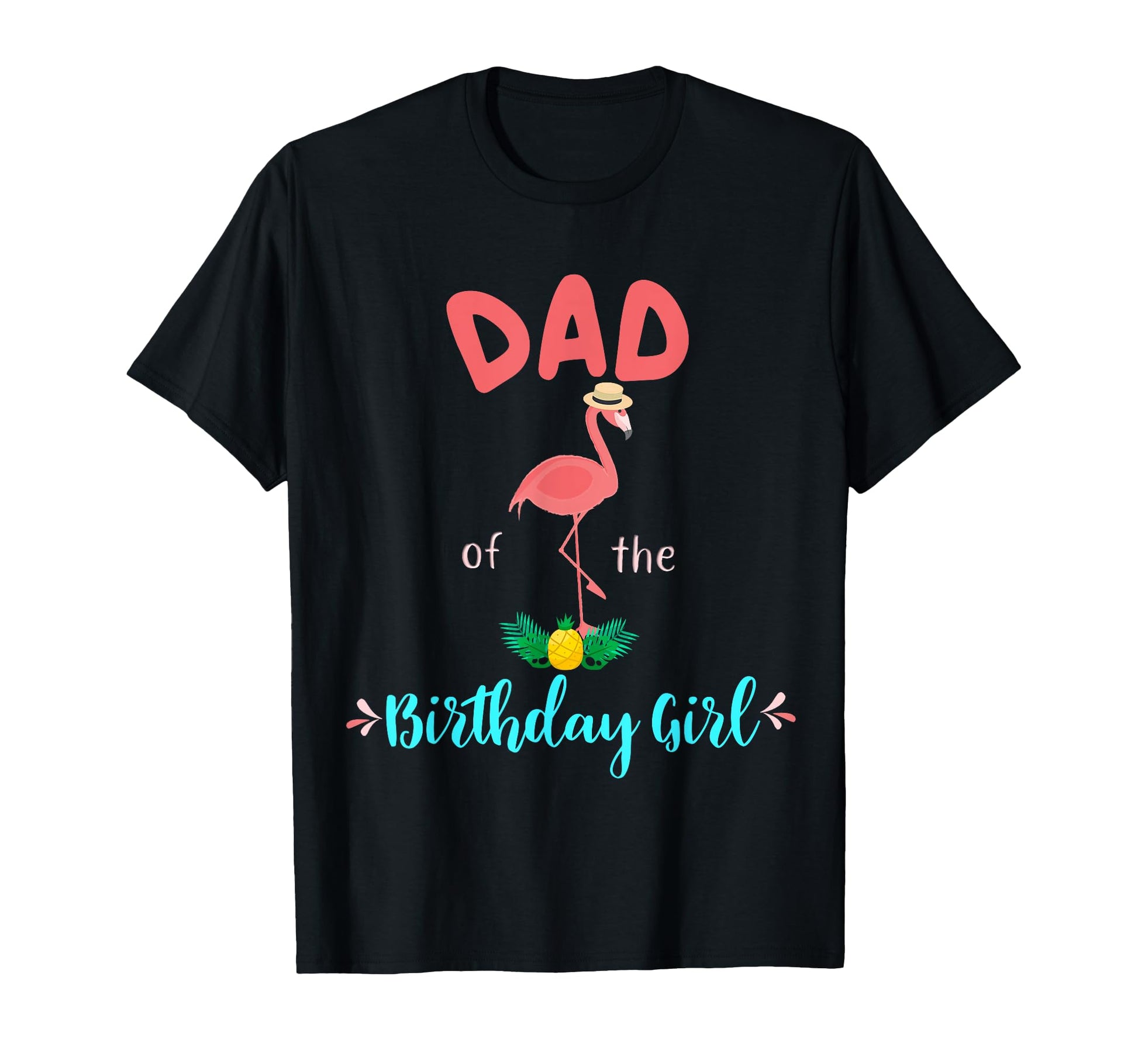 Flamingo Birthday Matching Mom Dad T-Shirt - Minimalist Print Men Women - T-Shirt, Sweatshirt, Hoodie
