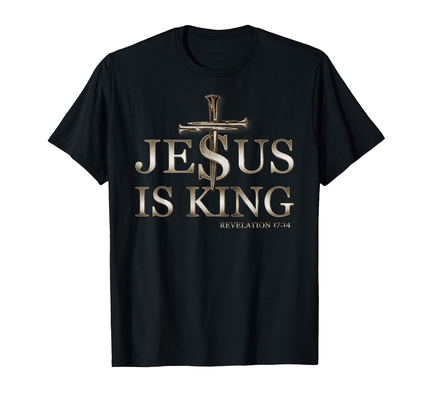 Jesus Is King Christian Faith God Cross Hoodie - Unique Graphic Unisex - T-Shirt, Sweatshirt, Hoodie