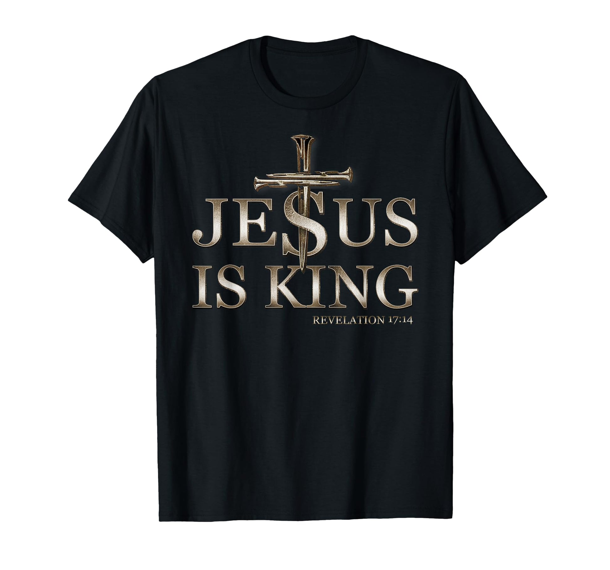 Jesus Is King Christian Faith God Cross Hoodie - Unique Graphic Unisex - T-Shirt, Sweatshirt, Hoodie
