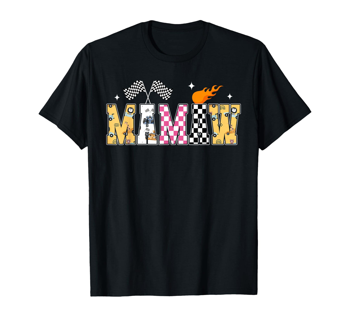 Mamaw Pit Crew Racing Car Birthday Family T-Shirt - Trendy Graphic Unisex - T-Shirt, Sweatshirt, Hoodie