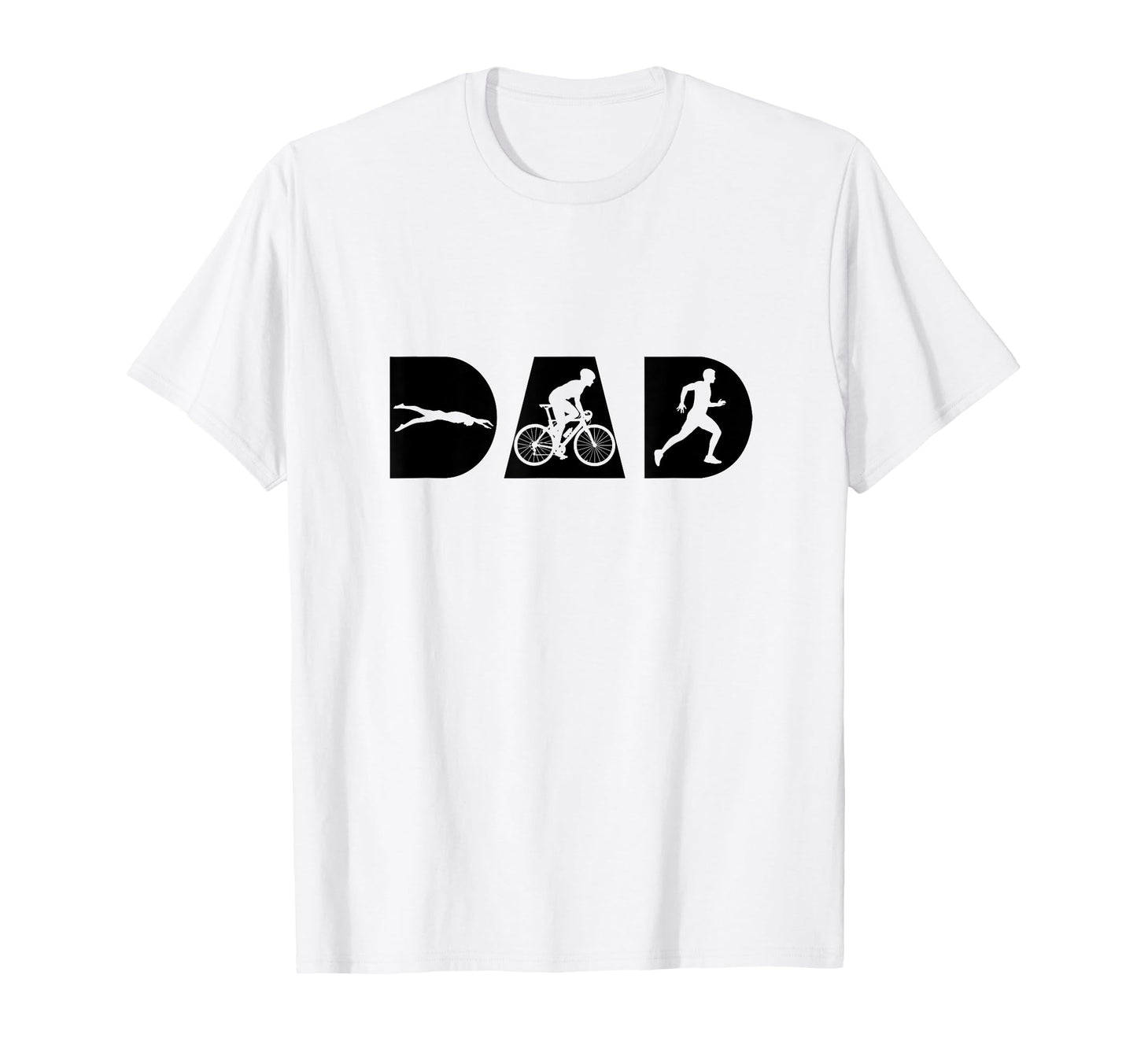 Triathlon Dad Triathlete Cycling Swimming T-Shirt - Unique Graphic Unisex - T-Shirt, Sweatshirt, Hoodie