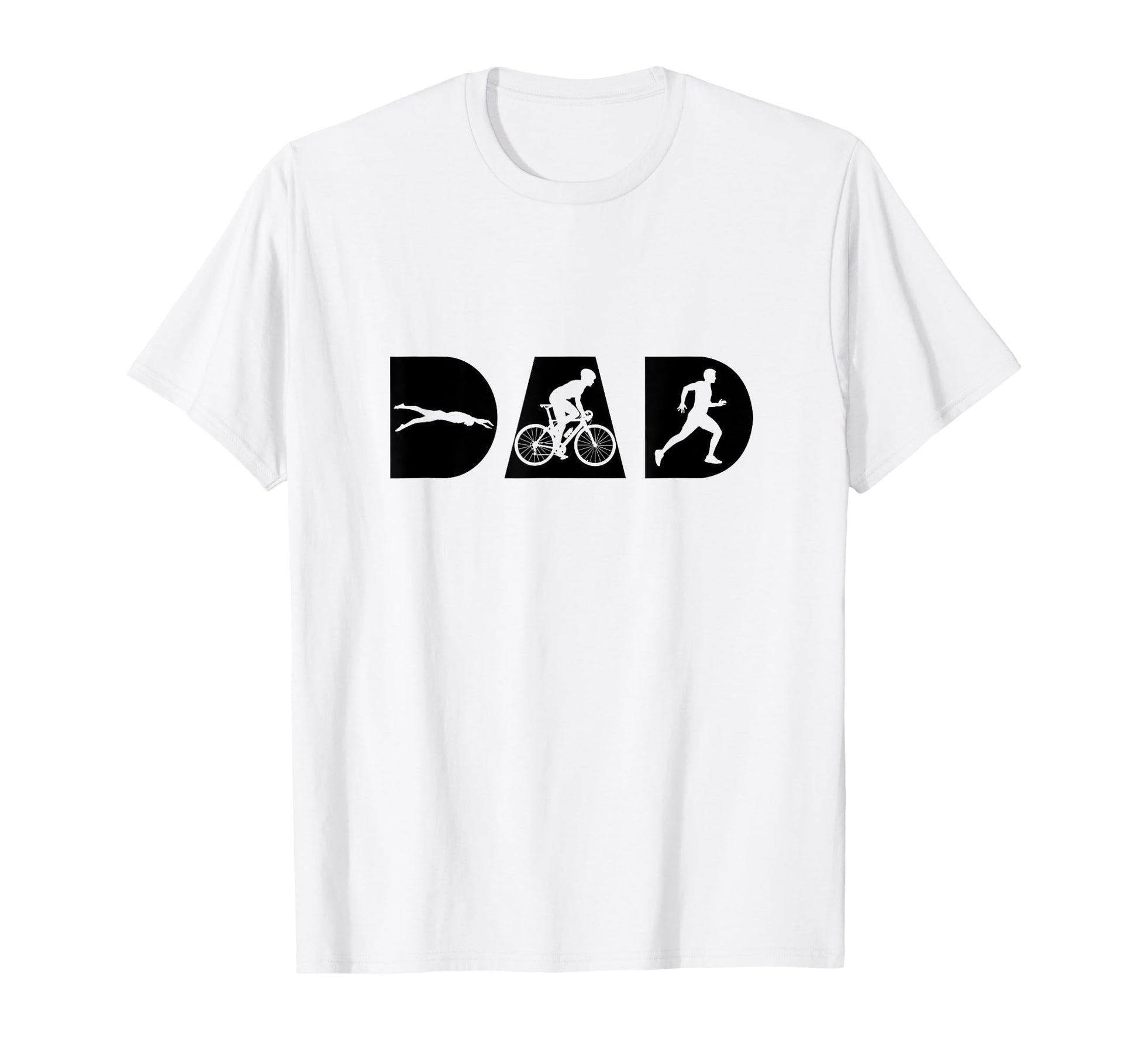 Triathlon Dad Triathlete Cycling Swimming T-Shirt - Unique Graphic Unisex - T-Shirt, Sweatshirt, Hoodie