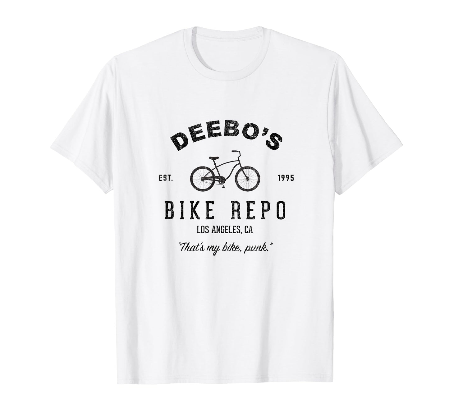 Deebos Bike Repo Los Angeles Ca Est 1995 T-Shirt - Trendy Graphic Men Women - T-Shirt, Sweatshirt, Hoodie