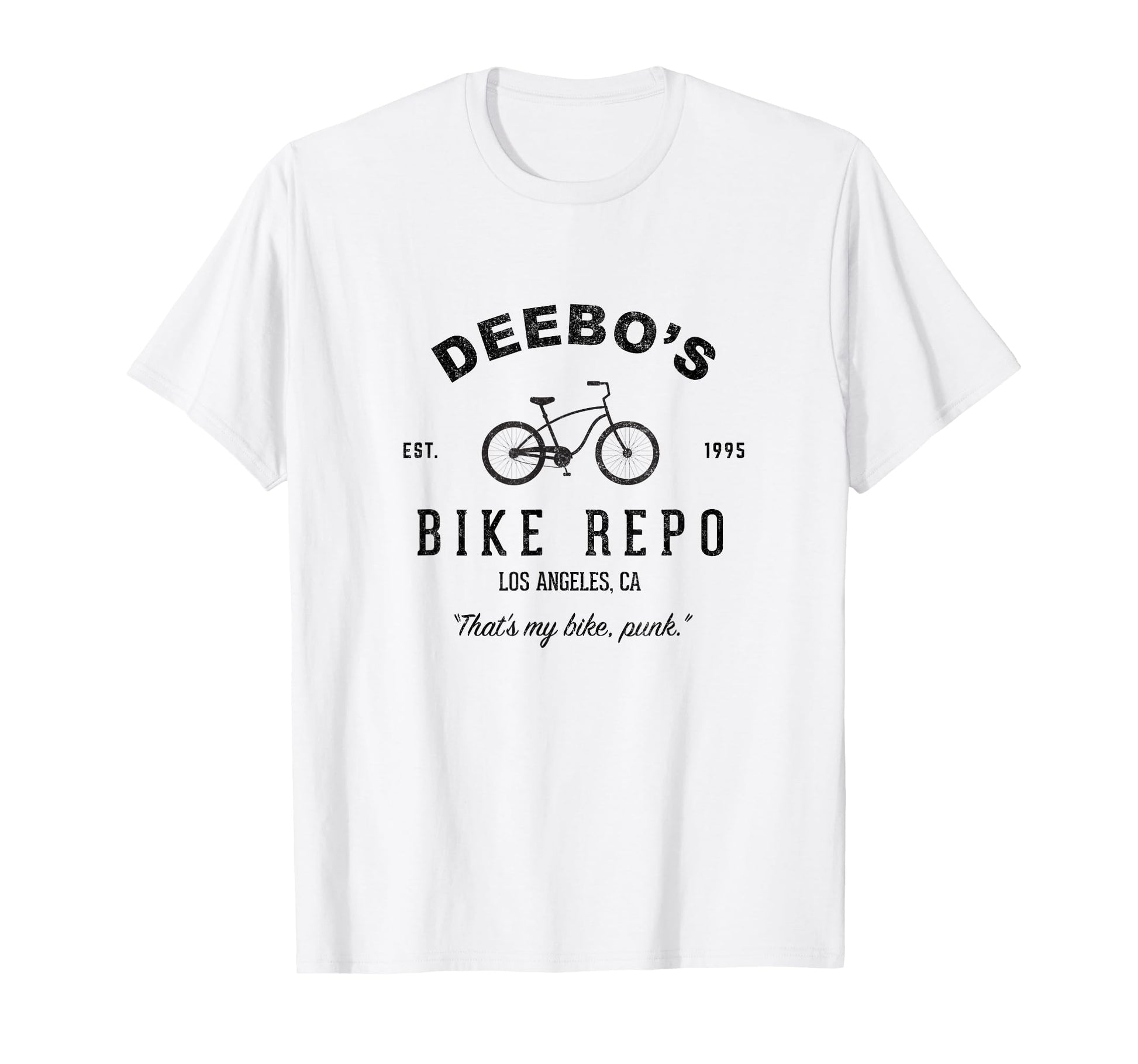 Deebos Bike Repo Los Angeles Ca Est 1995 T-Shirt - Trendy Graphic Men Women - T-Shirt, Sweatshirt, Hoodie
