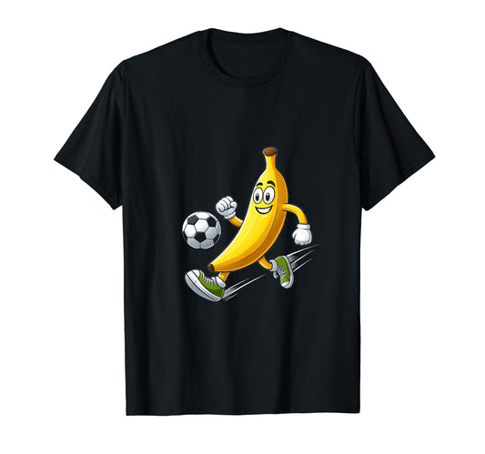 Banana Playing Soccer Fruit Soccer Player T-Shirt - Graphic Print Men Women - T-Shirt, Sweatshirt, Hoodie