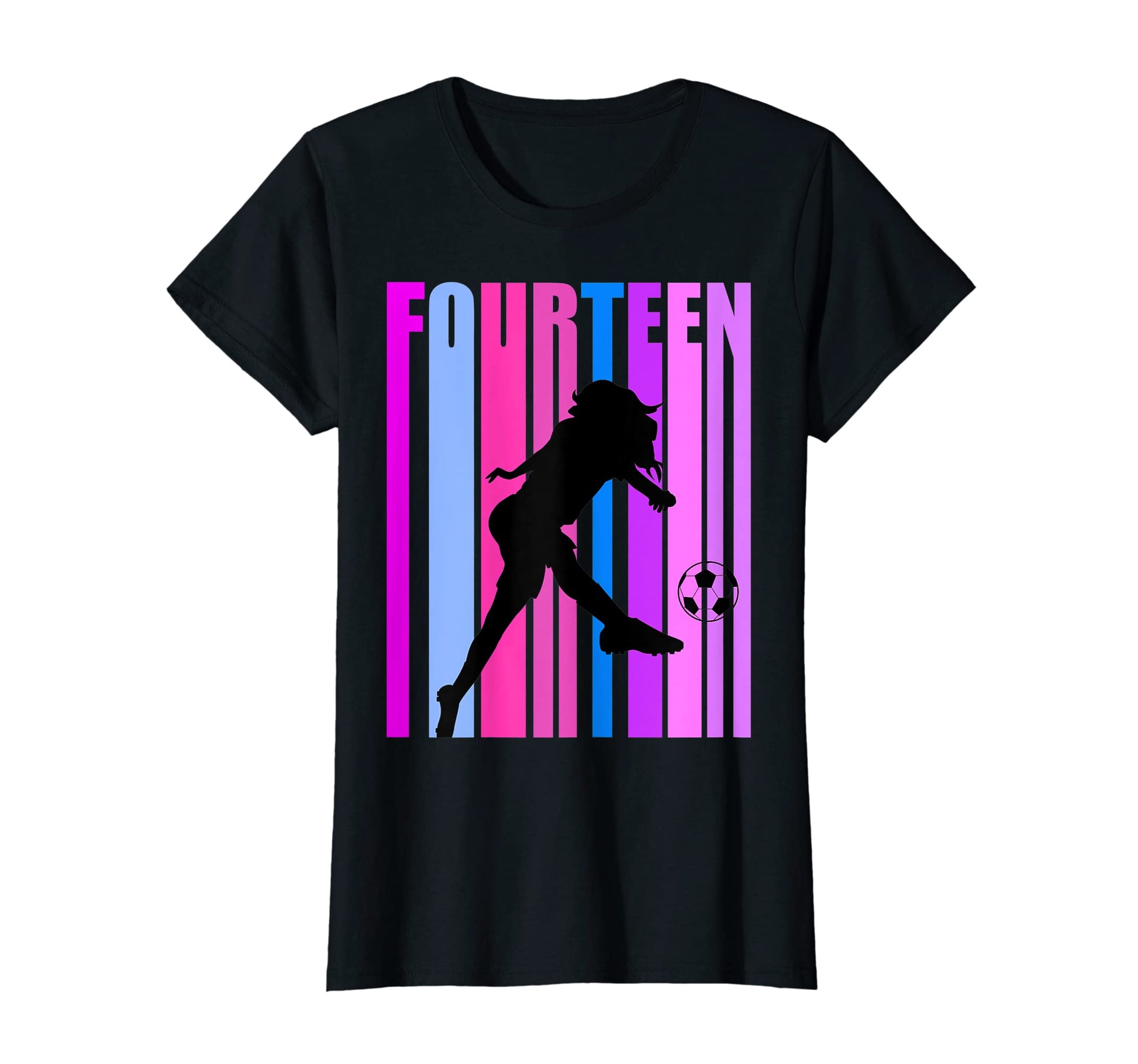 14Th Soccer Birthday Goals Score Plays T-Shirt - Custom Art Print Unisex - T-Shirt, Sweatshirt, Hoodie