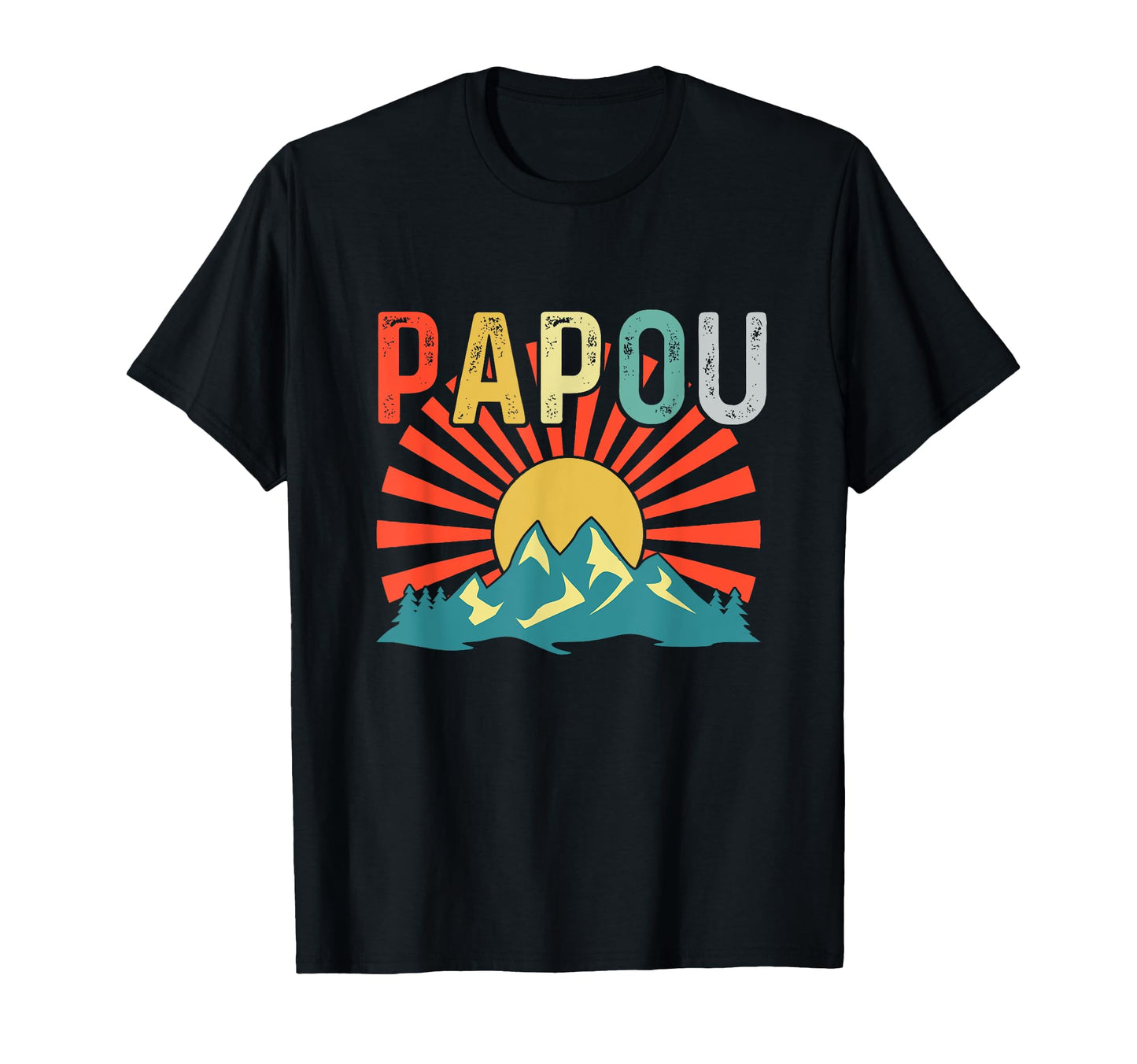Funny Birthday Gifts Papou Papa Dad T-Shirt - Minimalist Print Men Women - T-Shirt, Sweatshirt, Hoodie