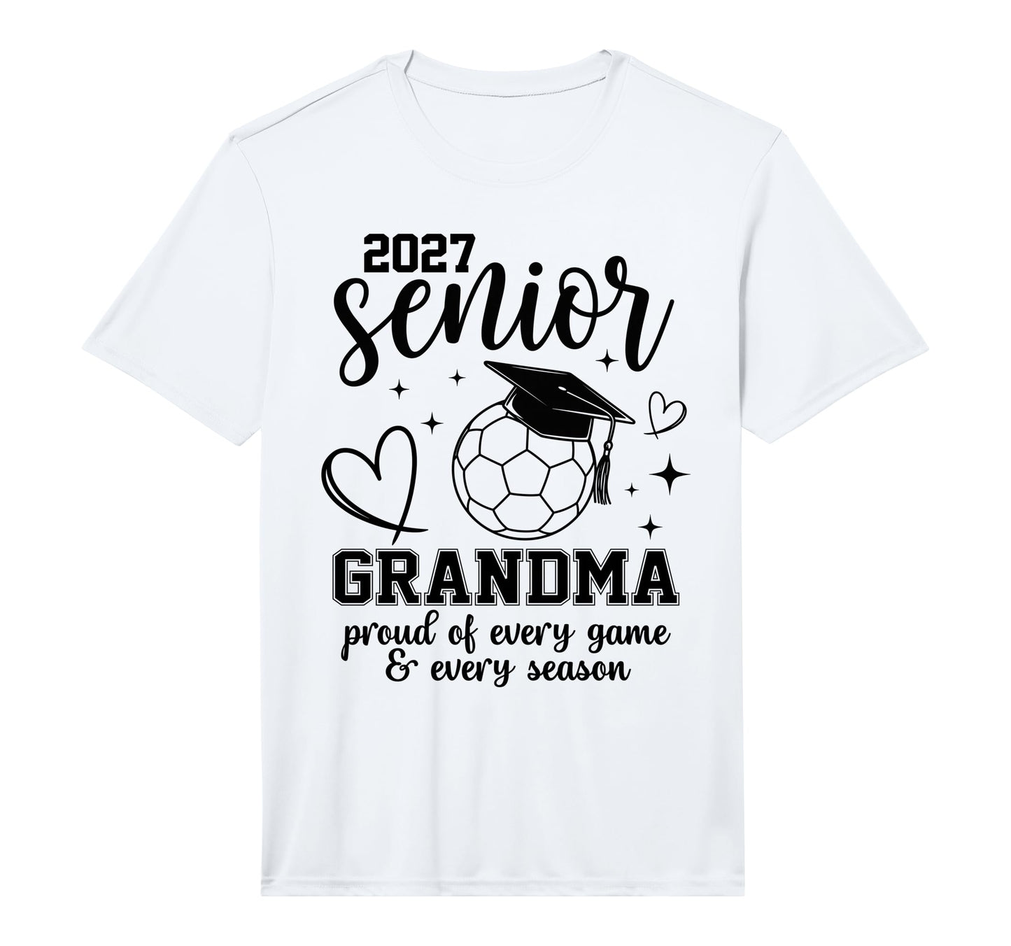 2027 Senior Soccer Grandma Proud T-Shirt - Casual Everyday Wear for Adults - T-Shirt, Sweatshirt, Hoodie