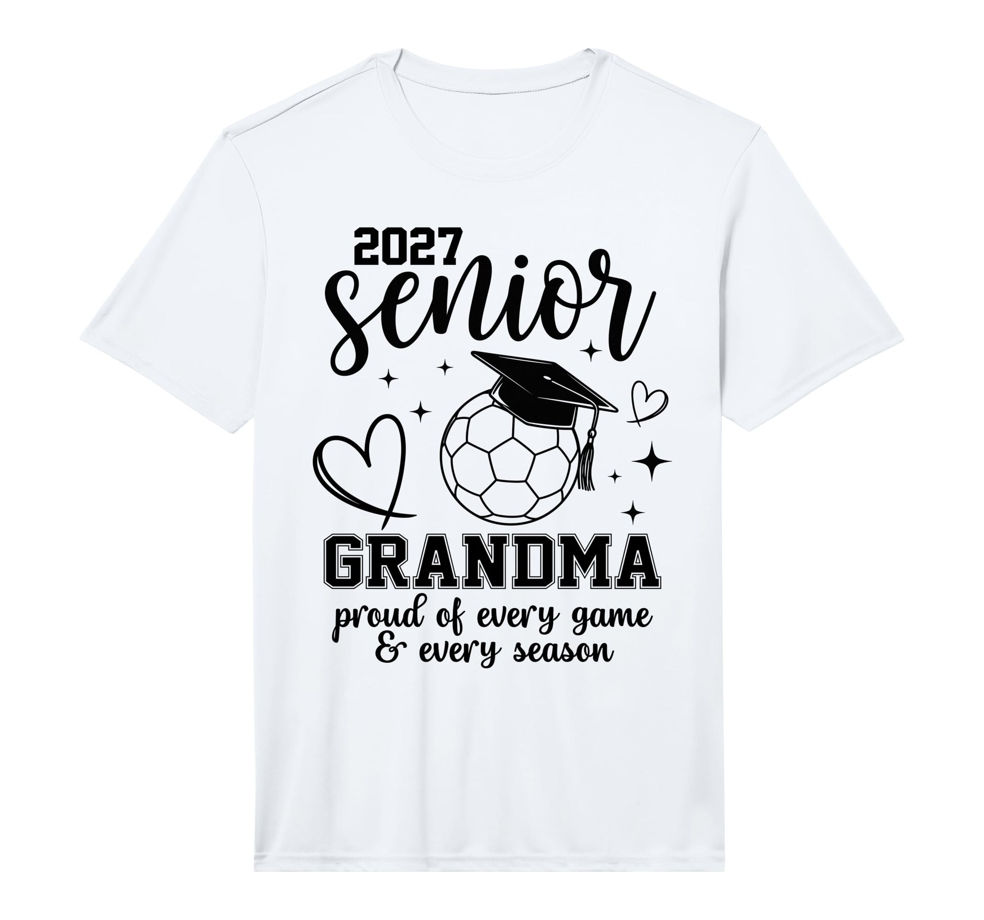 2027 Senior Soccer Grandma Proud T-Shirt - Casual Everyday Wear for Adults - T-Shirt, Sweatshirt, Hoodie
