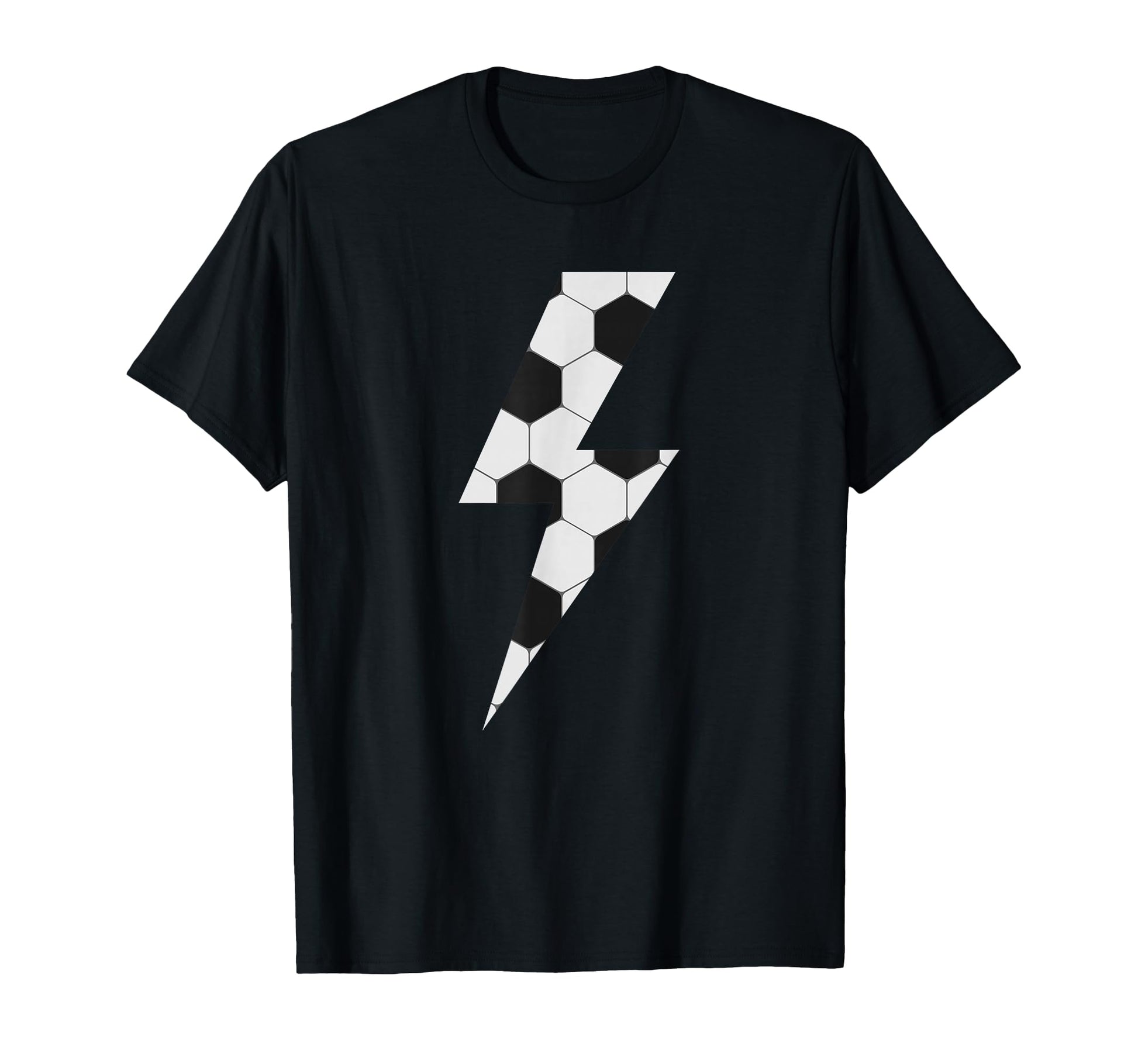 Lightning Bolt Soccer T-Shirt - Unique Graphic Unisex - T-Shirt, Sweatshirt, Hoodie