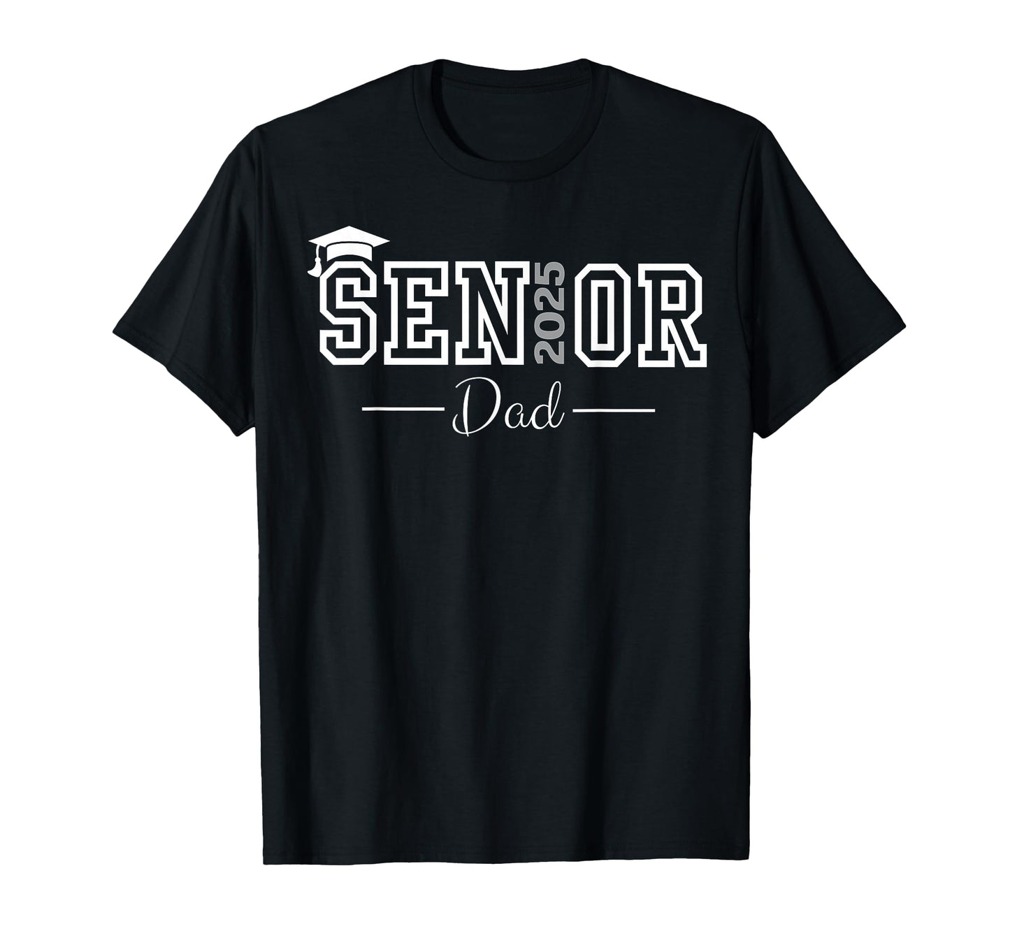 Heart Graduate Proud Dad Senior 2025 T-Shirt - Novelty Apparel Men Women - T-Shirt, Sweatshirt, Hoodie
