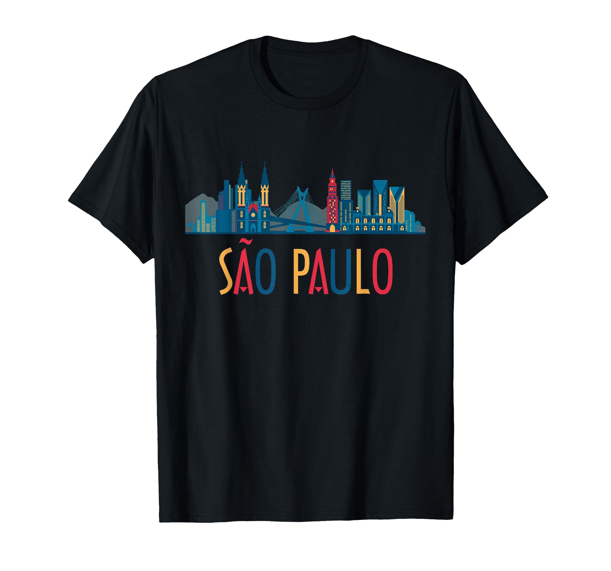 Sao Paulo Brazil Skyline Brazil T-Shirt - Trendy Graphic for Adults - T-Shirt, Sweatshirt, Hoodie