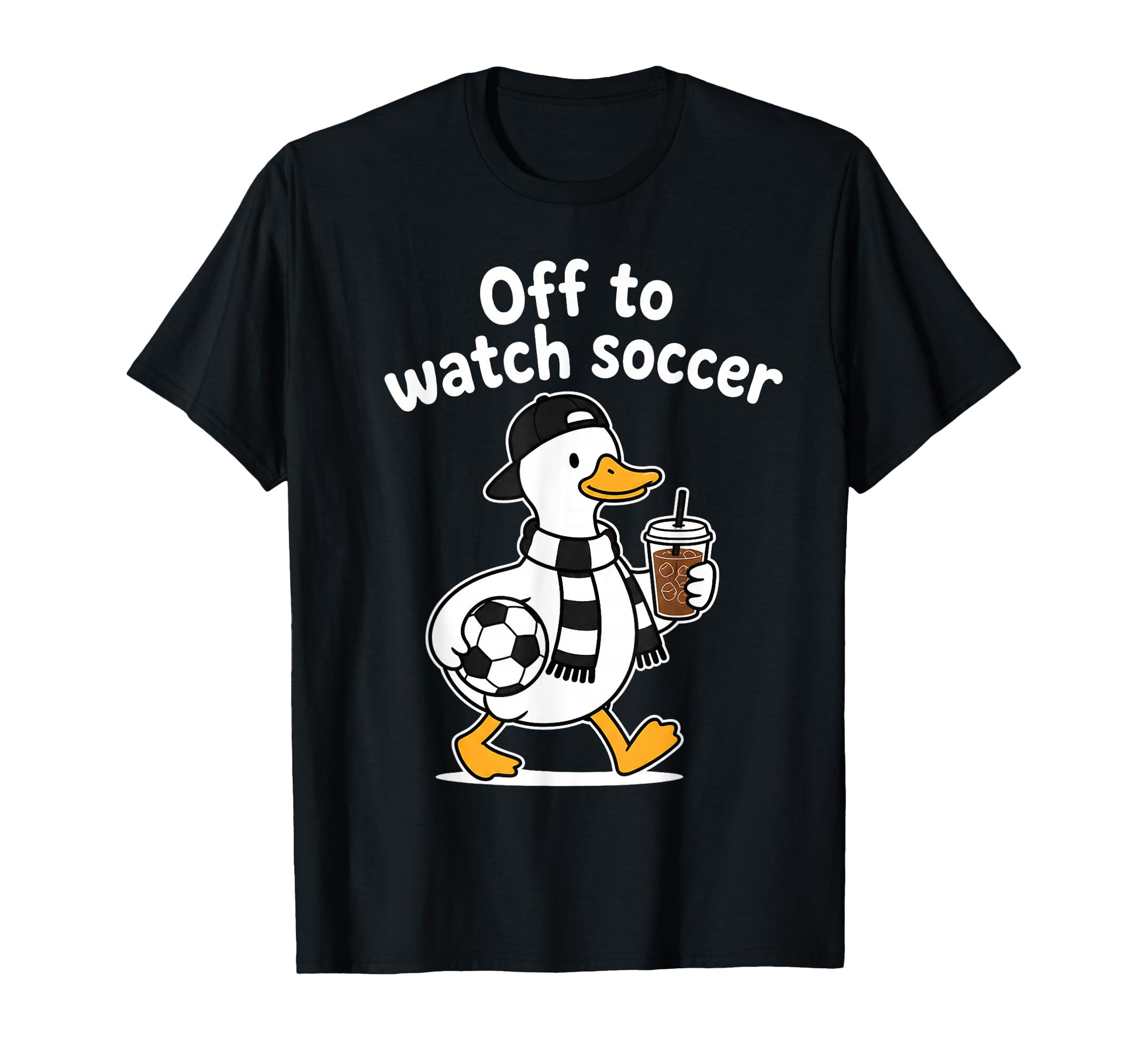 Off To Watch Soccer Mom Goose Drinking T-Shirt - Novelty Apparel Men Women - T-Shirt, Sweatshirt, Hoodie