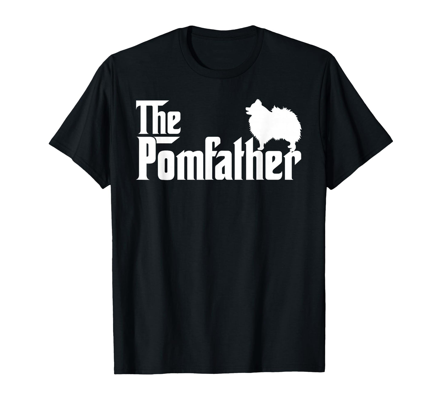 Mens Funny Pomeranian Father Dad Pom T-Shirt - Custom Art Print Men Women - T-Shirt, Sweatshirt, Hoodie
