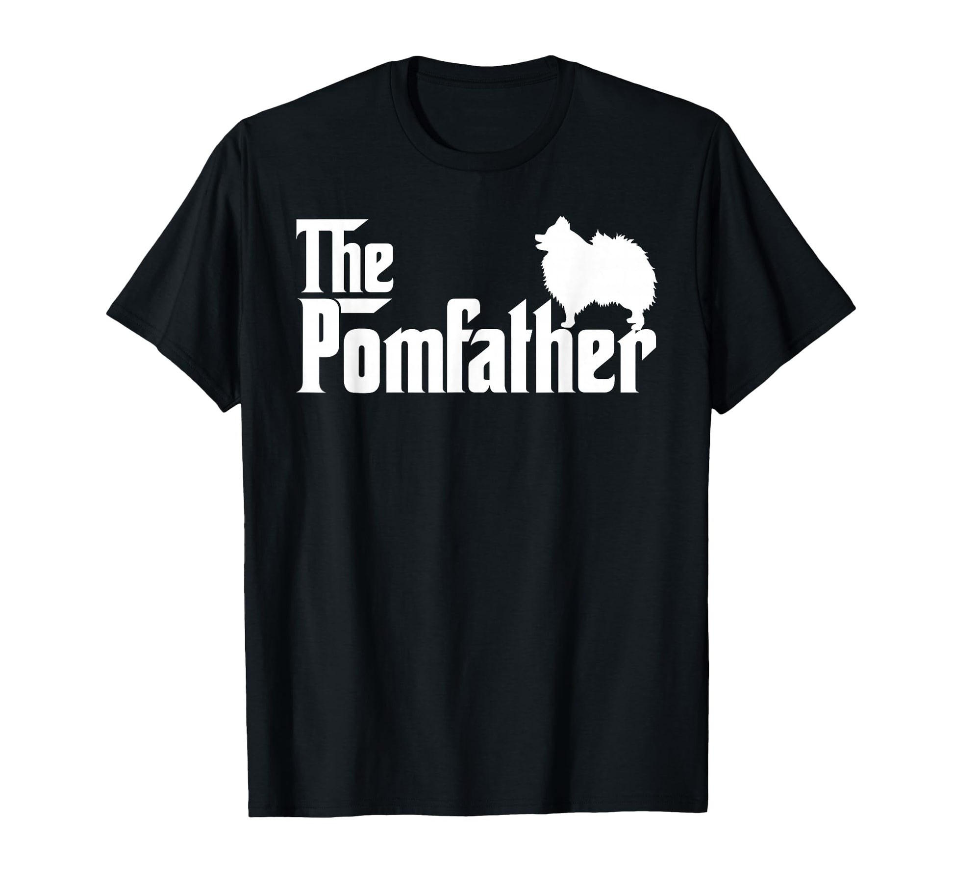 Mens Funny Pomeranian Father Dad Pom T-Shirt - Custom Art Print Men Women - T-Shirt, Sweatshirt, Hoodie