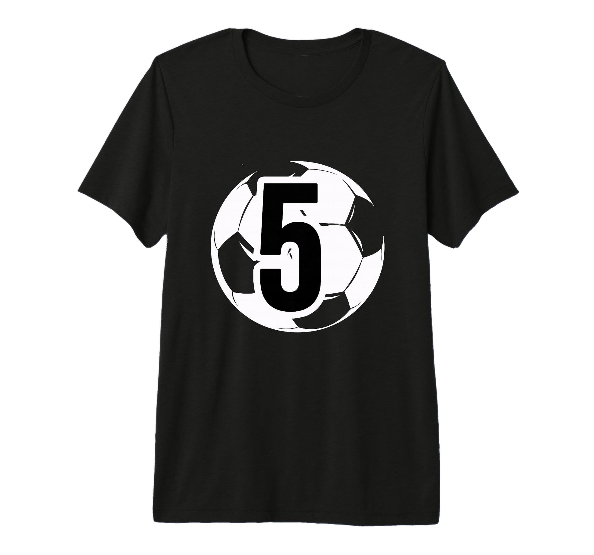 5 Soccer Birthday Gift Soccer Fan Sports T-Shirt - Trendy Graphic Unisex - T-Shirt, Sweatshirt, Hoodie